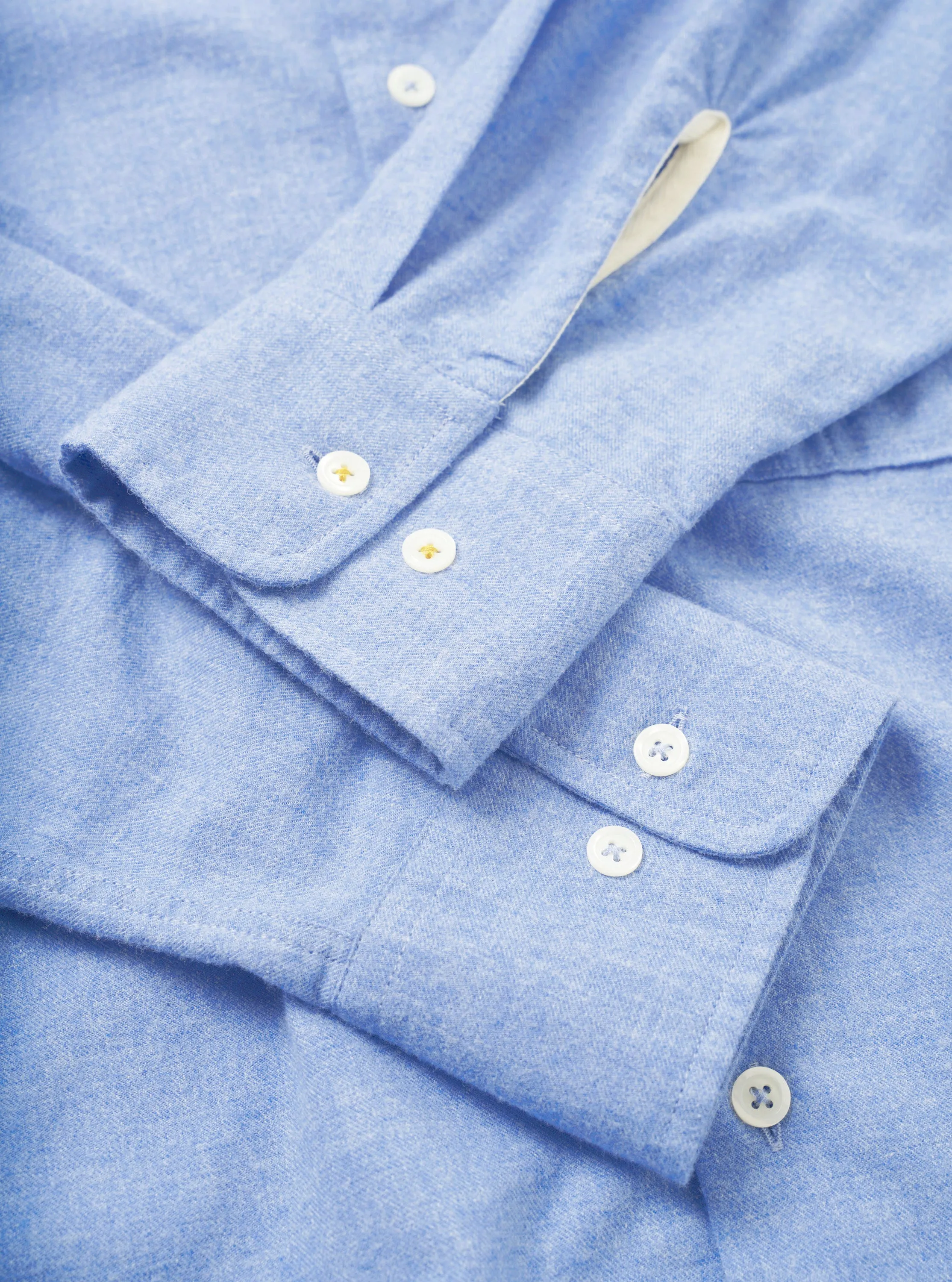Blue Brushed Flannel Square Pocket Shirt sold by Universal Works product image thumbnail 4