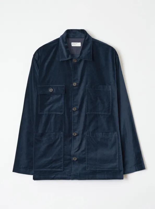 Navy CPH Velvet Dockside made by Universal Works