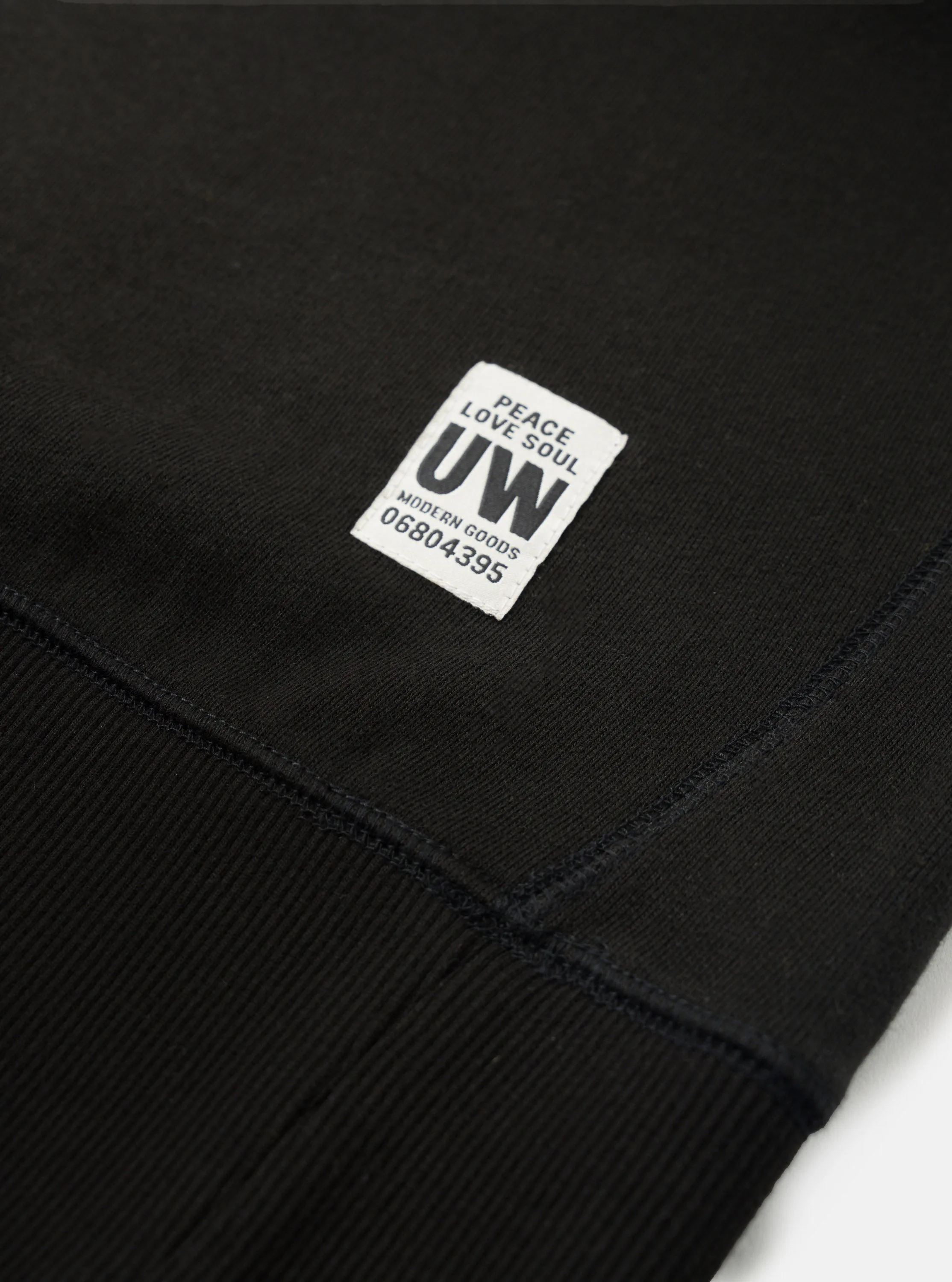 Black Brush Back Sweat Core Sweatshirt sold by Universal Works product image thumbnail 4
