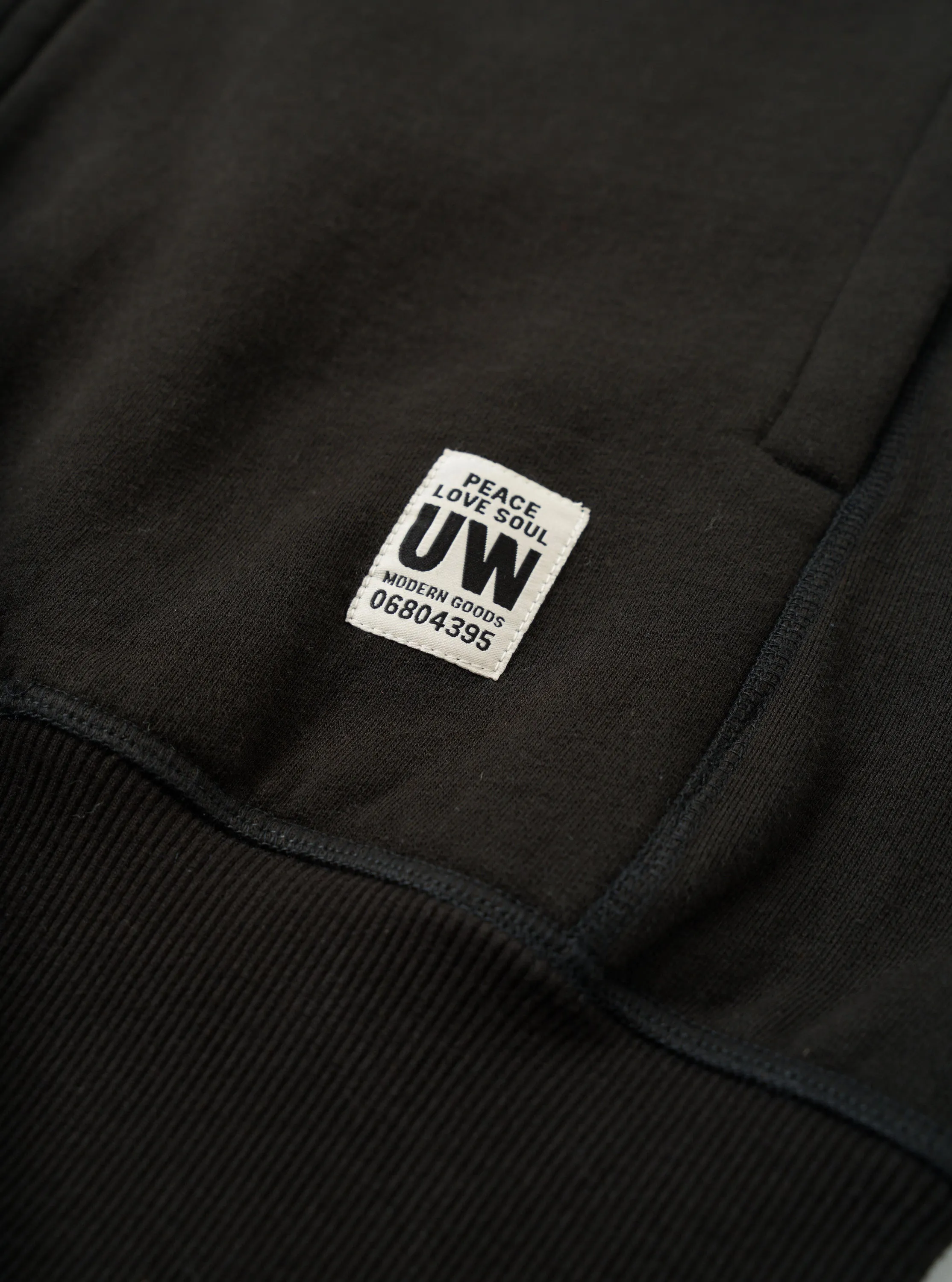 Black Brush Back Sweat Core Hoody sold by Universal Works product image thumbnail 4
