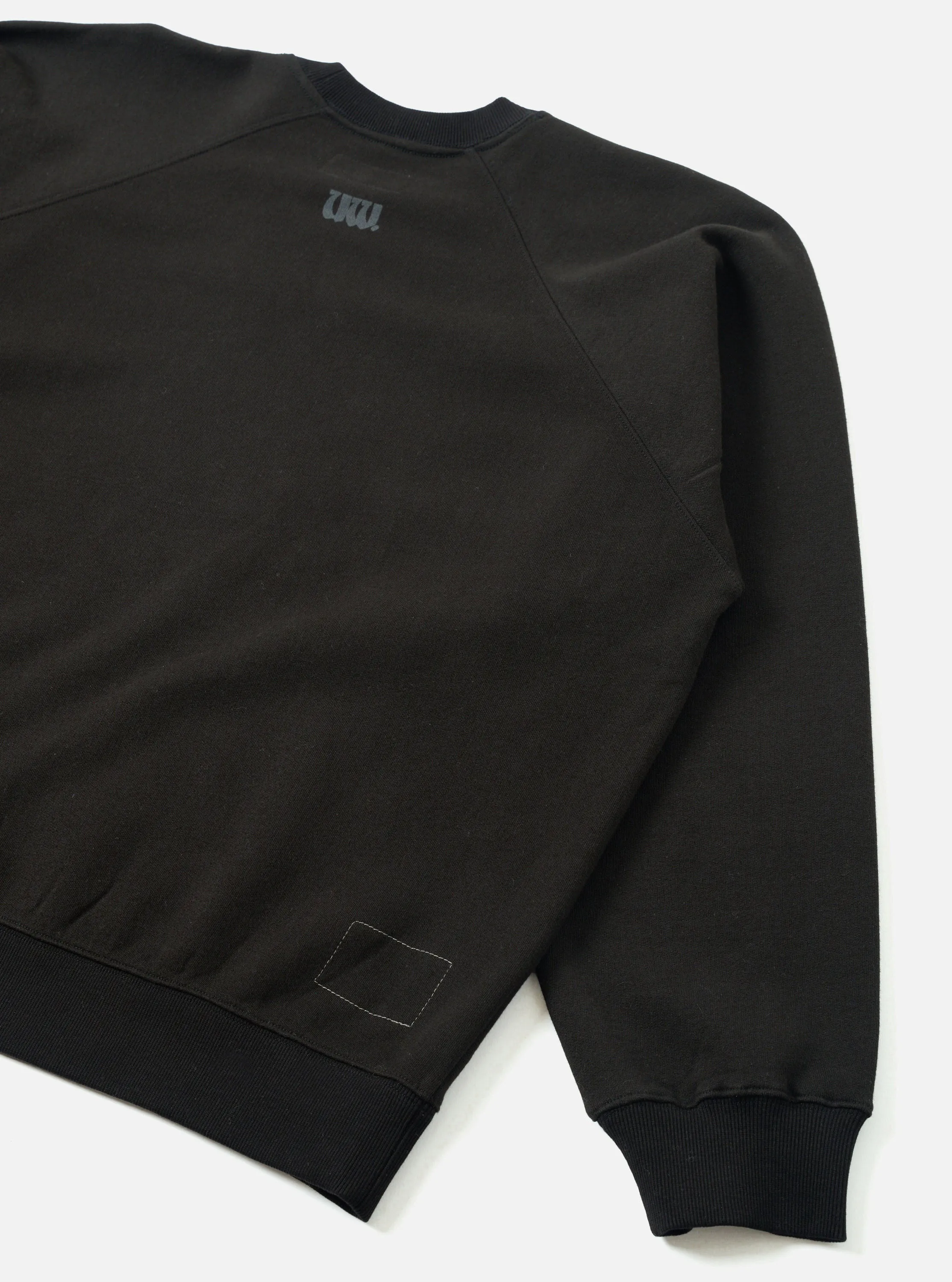 Black Brush Back Sweat UW UW Print Raglan Sweatshirt sold by Universal Works product image thumbnail 3