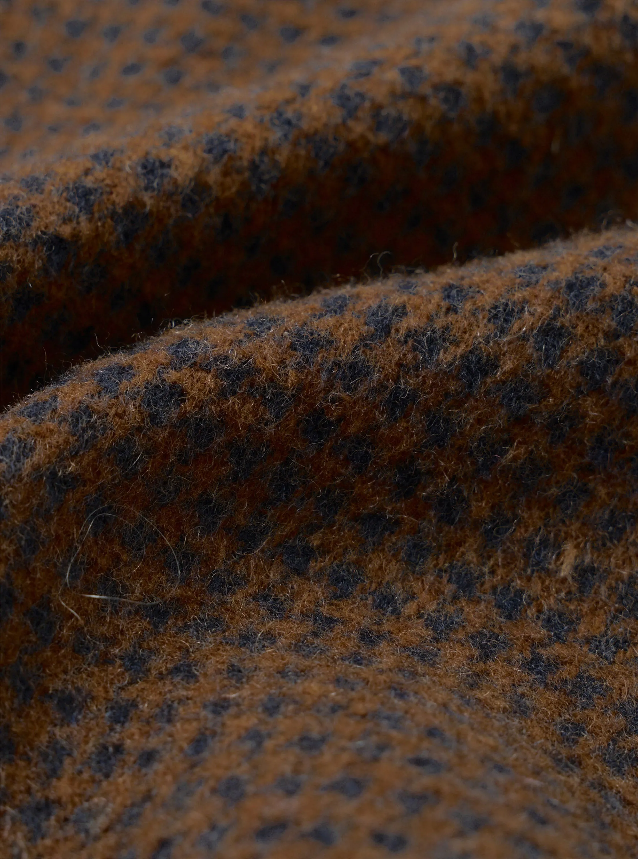 Navy/Brown Wool Tweed Mix Stan Coat sold by Universal Works product image thumbnail 2