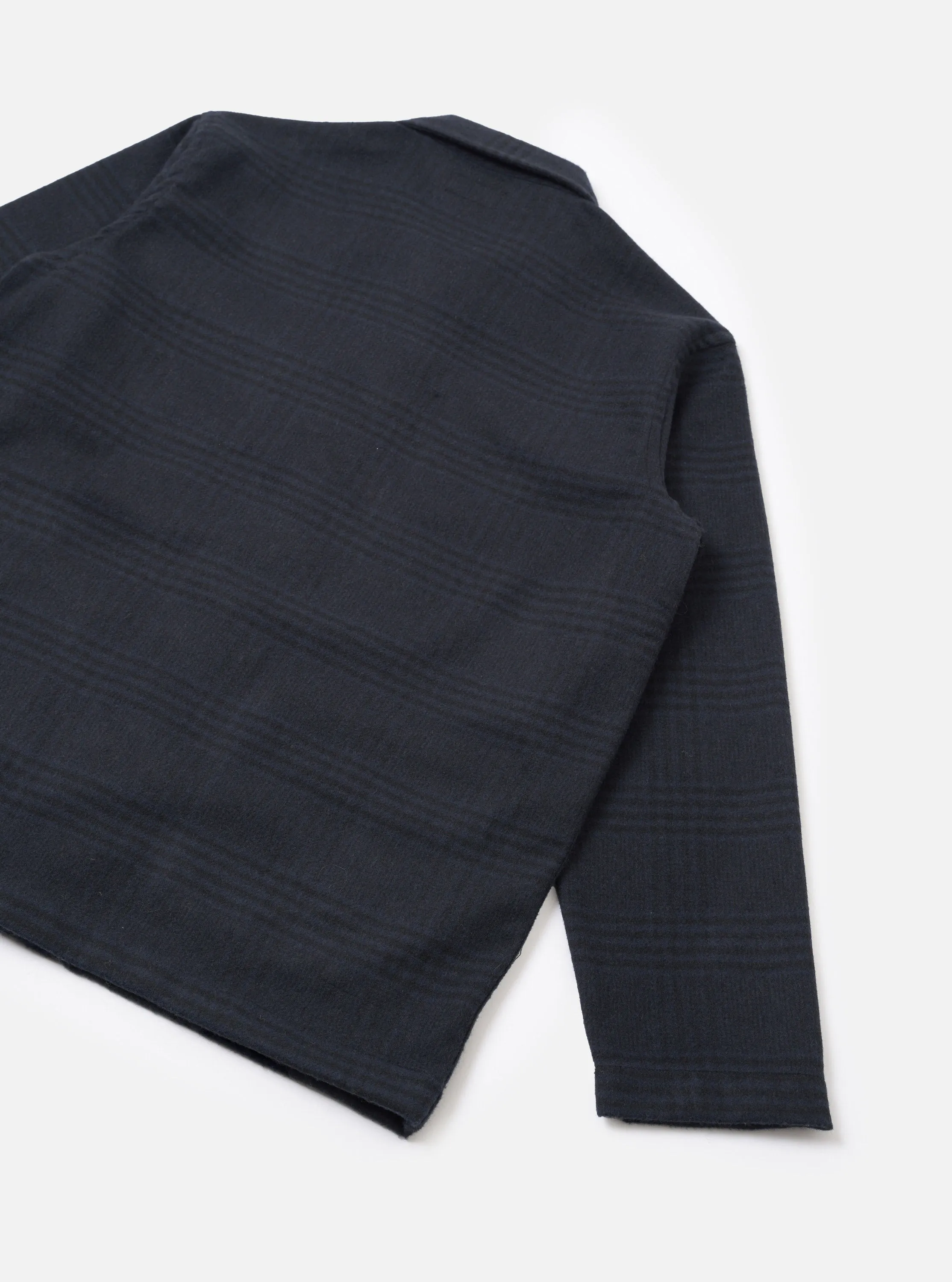 Navy Bob Wool Mix Bakers Overshirt sold by Universal Works product image thumbnail 3