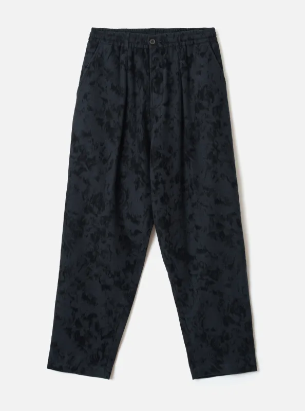 Black Be Bop Wool Mix Pleated Track Pant made by Universal Works