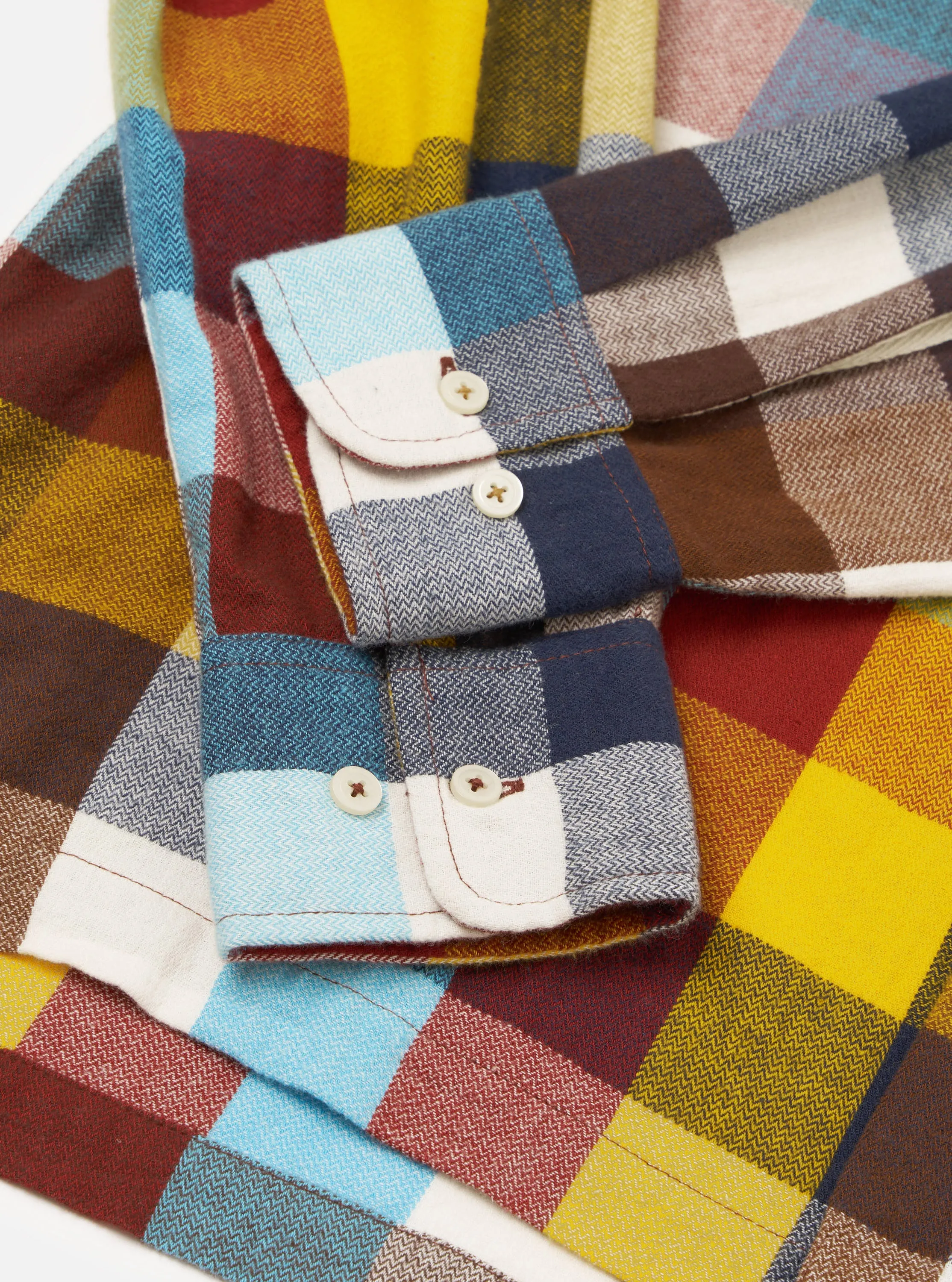 Multi Check Evans Check Lucky Shirt sold by Universal Works product image thumbnail 4