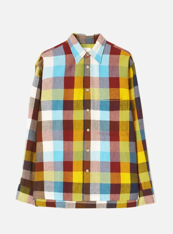 Multi Check Evans Check Lucky Shirt made by Universal Works