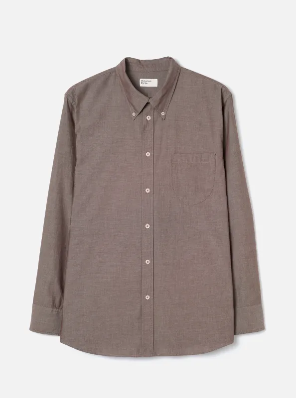 Brown Prince Chambray Daybrook Shirt made by Universal Works