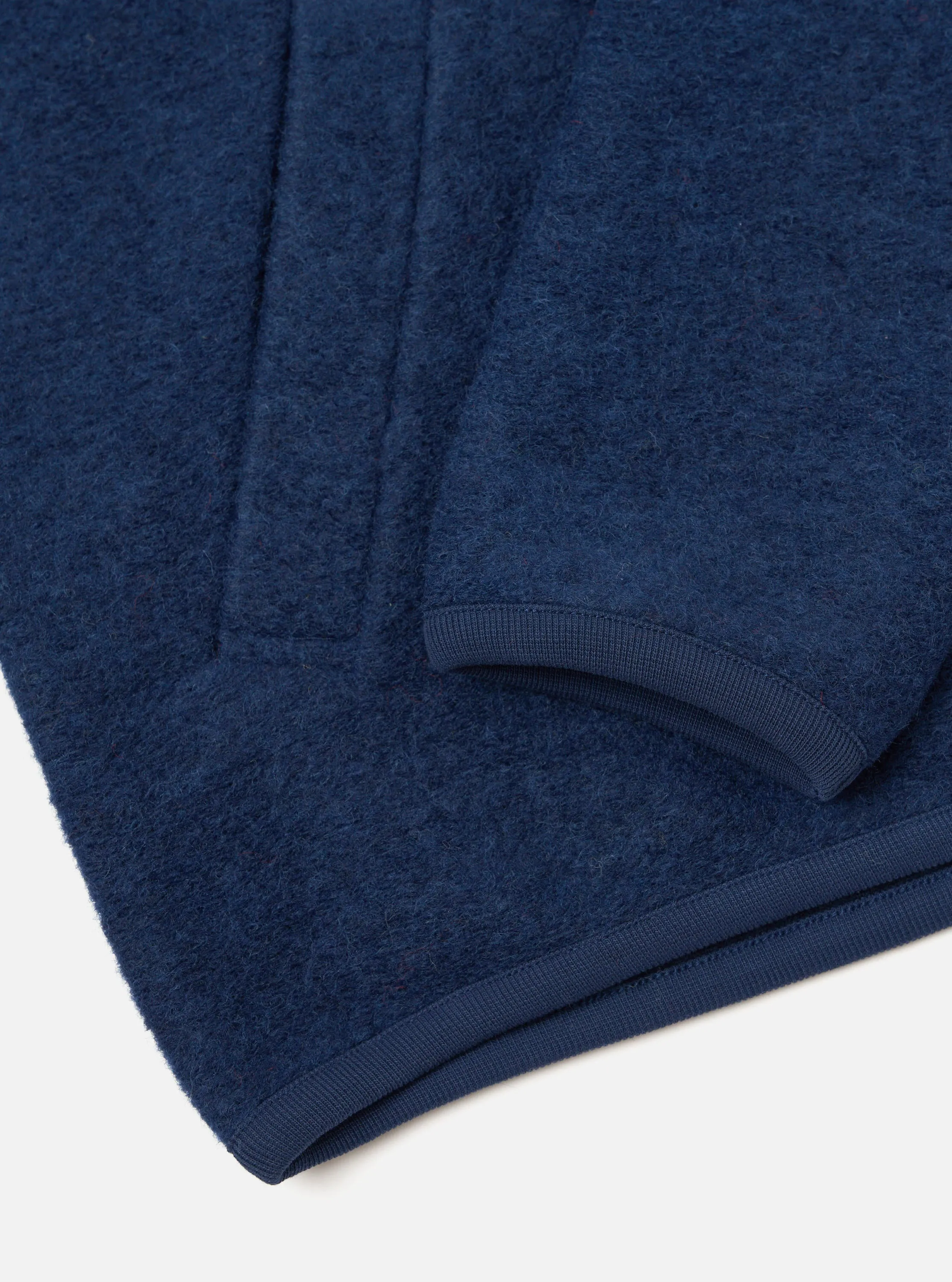 Indigo Wool Fleece Zip Bomber Jacket sold by Universal Works product image thumbnail 5
