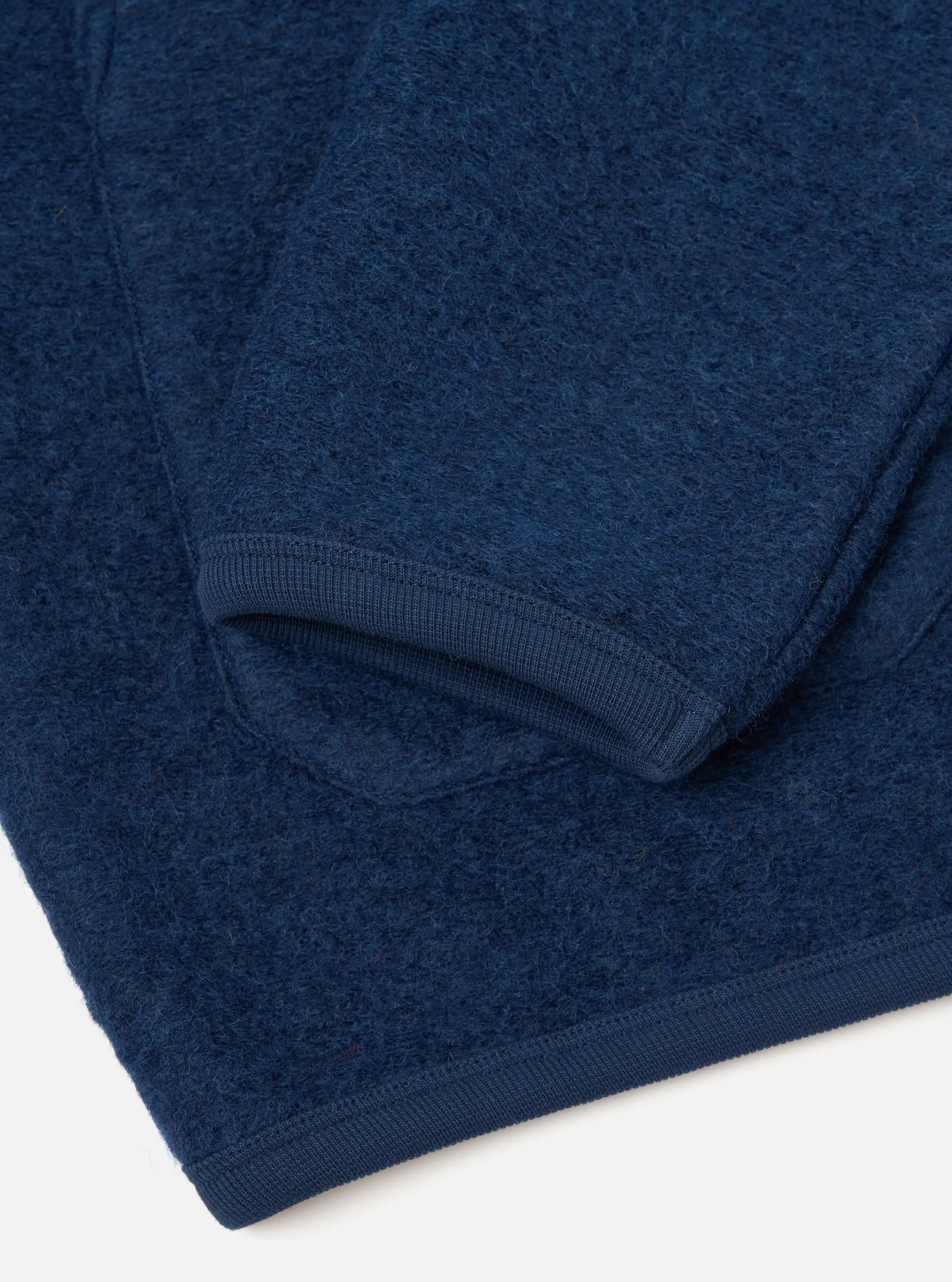 Indigo Wool Fleece Cardigan sold by Universal Works product image thumbnail 4