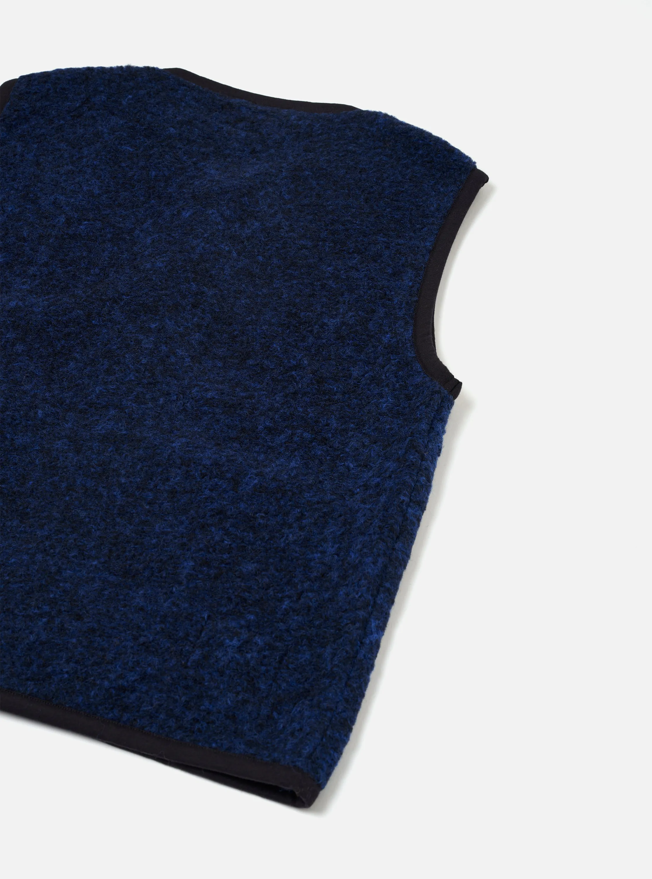 Blue Bouclet Fleece Lancaster Gilet sold by Universal Works product image thumbnail 3