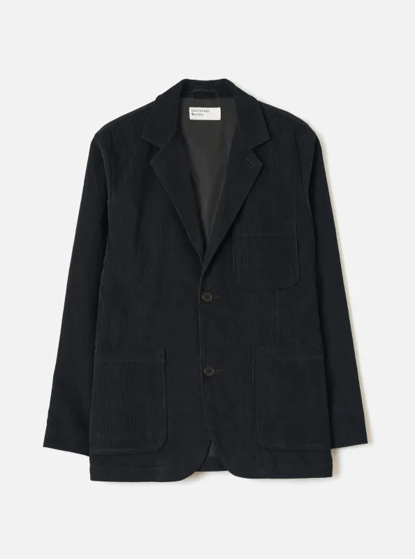 Black Cat Cord Two Button Jacket made by Universal Works