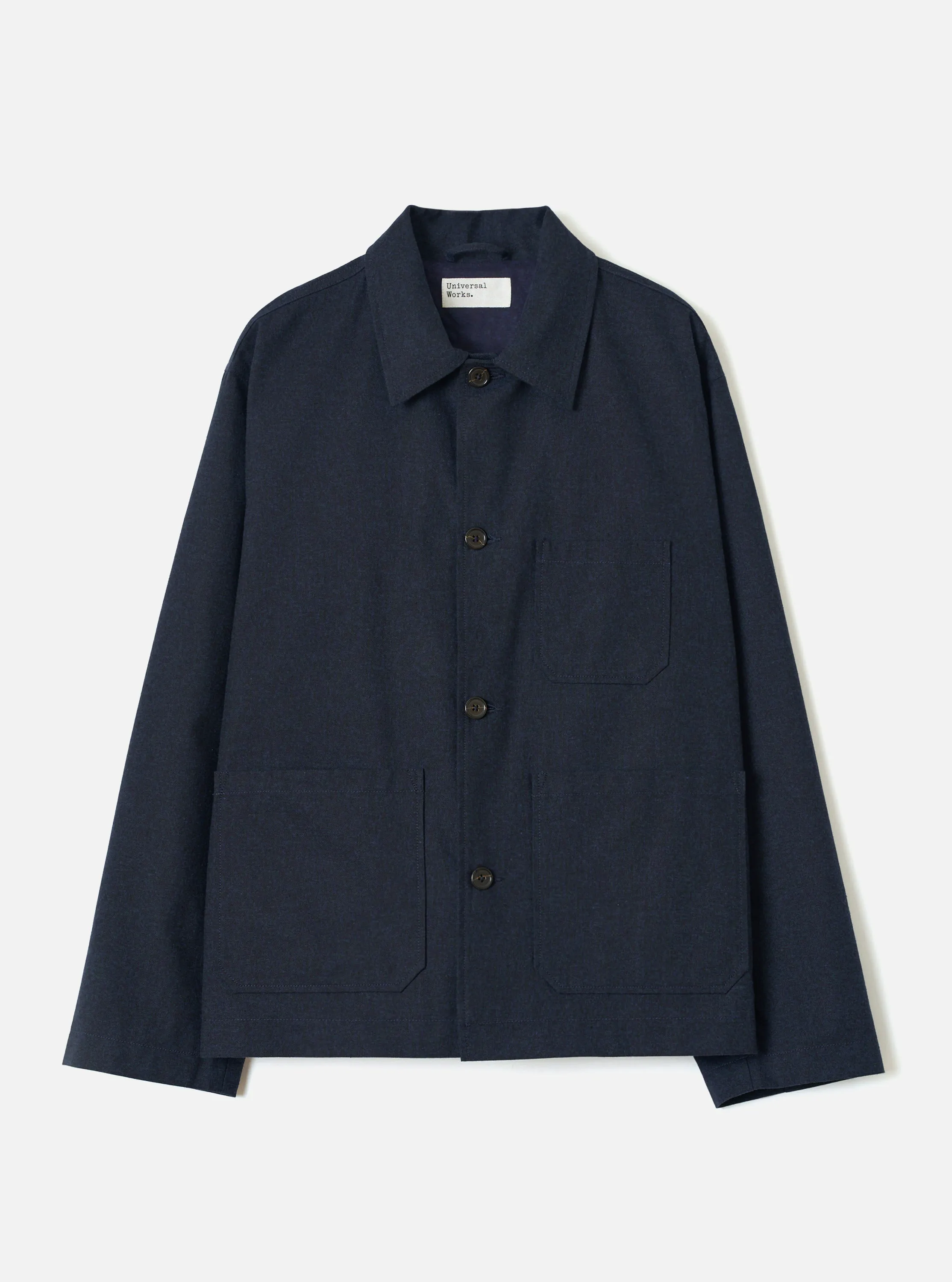 Navy Lucca Suiting Ives Jacket sold by Universal Works