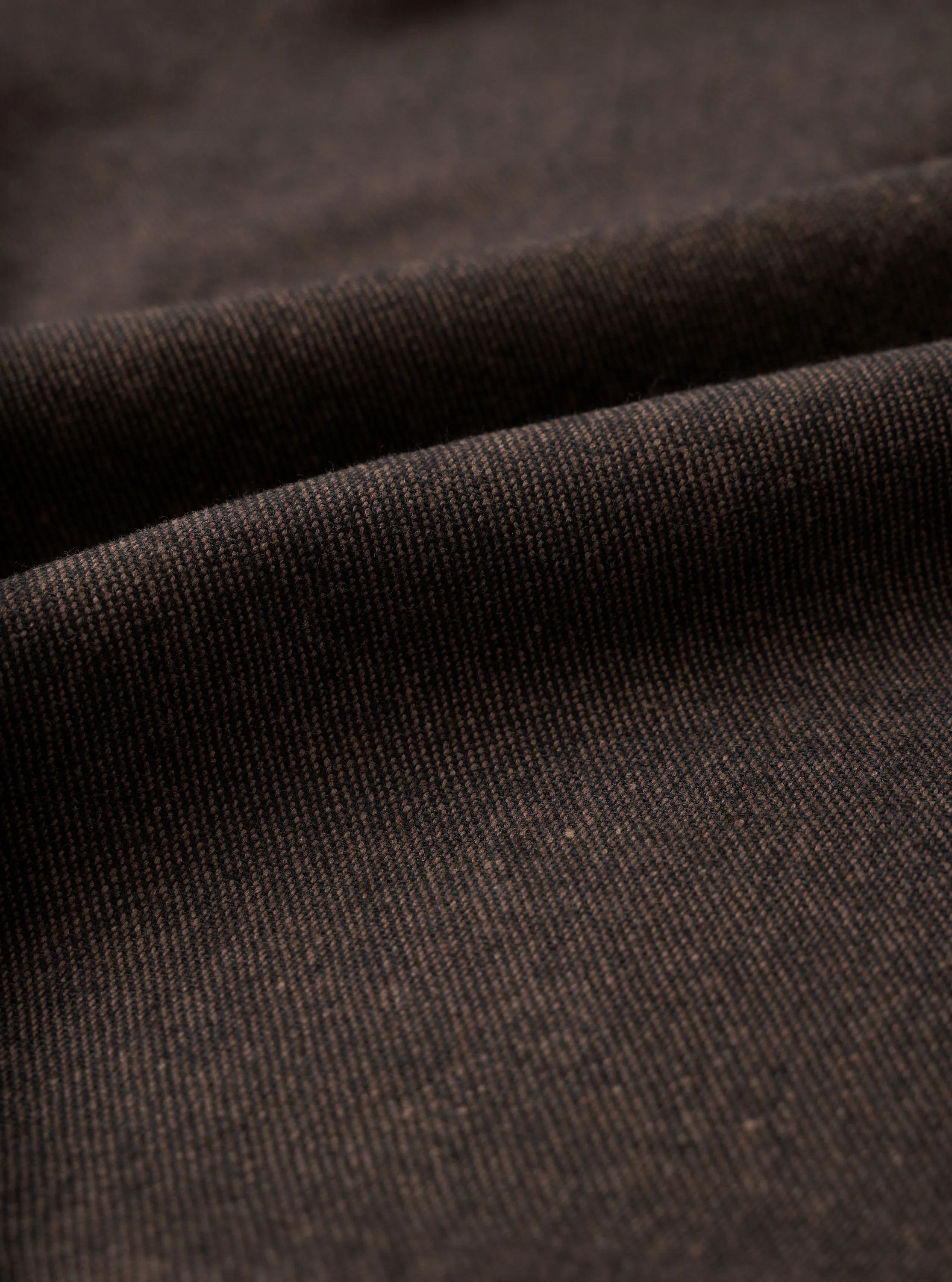 Brown Recycled Italian Tweed Pleated Track Pant sold by Universal Works product image thumbnail 2