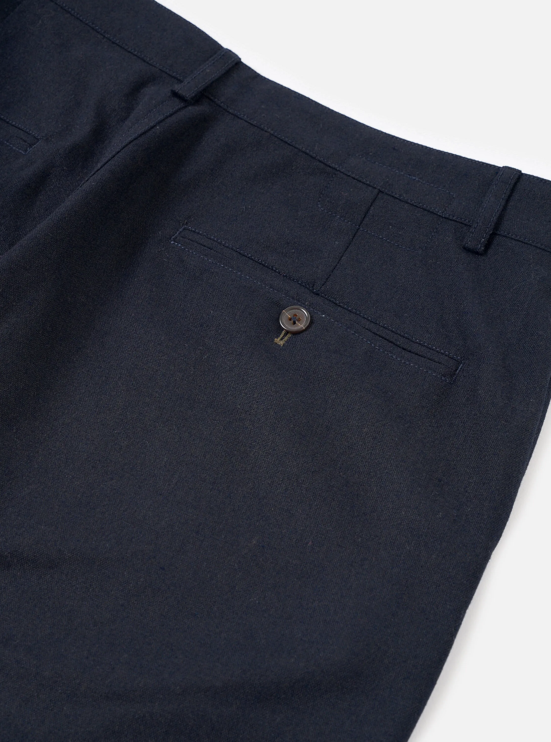 Navy Recycled Italian Tweed Military Chino sold by Universal Works product image thumbnail 4