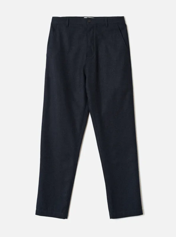 Navy Recycled Italian Tweed Military Chino made by Universal Works