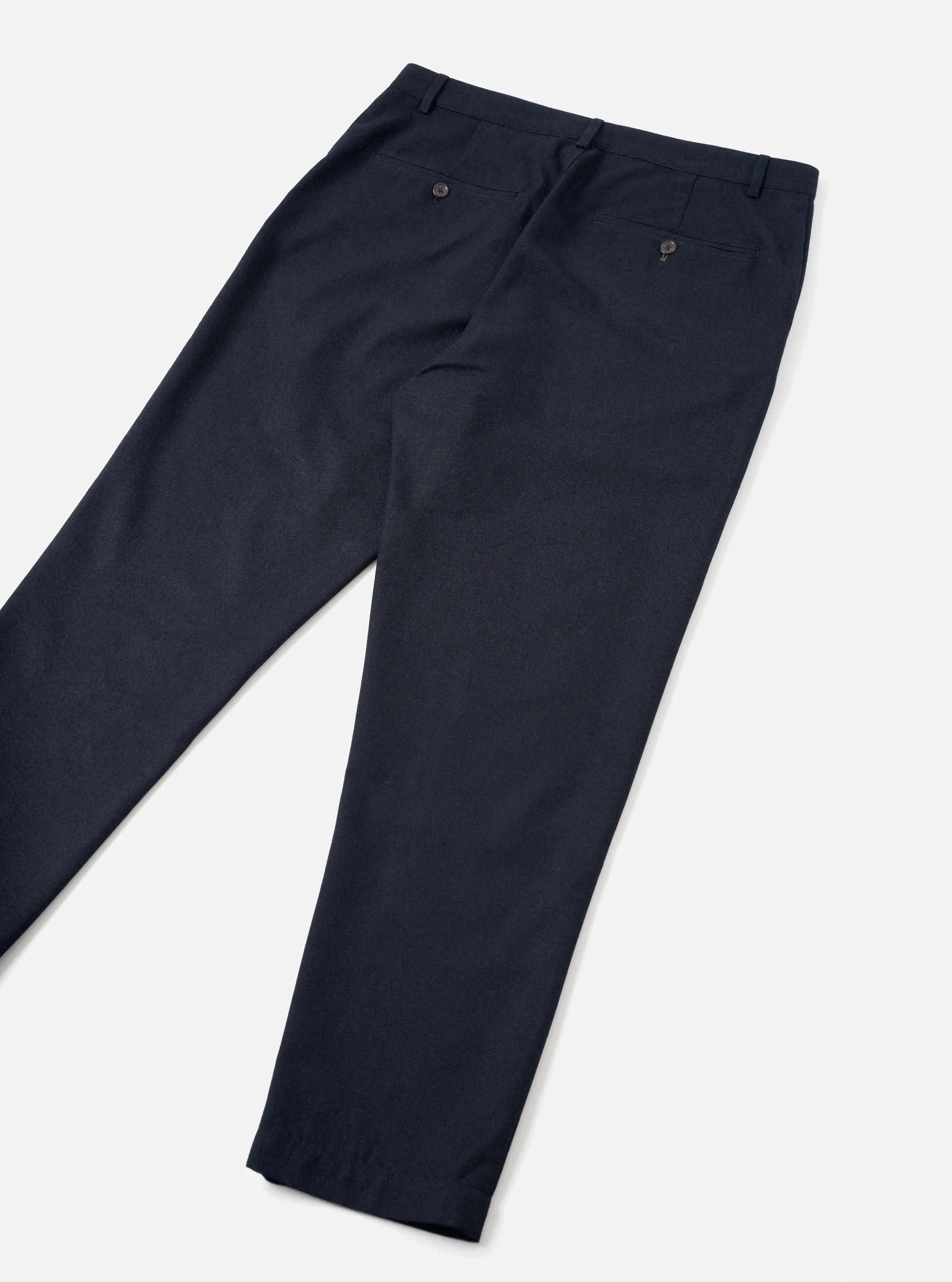 Navy Recycled Italian Tweed Military Chino sold by Universal Works product image thumbnail 3