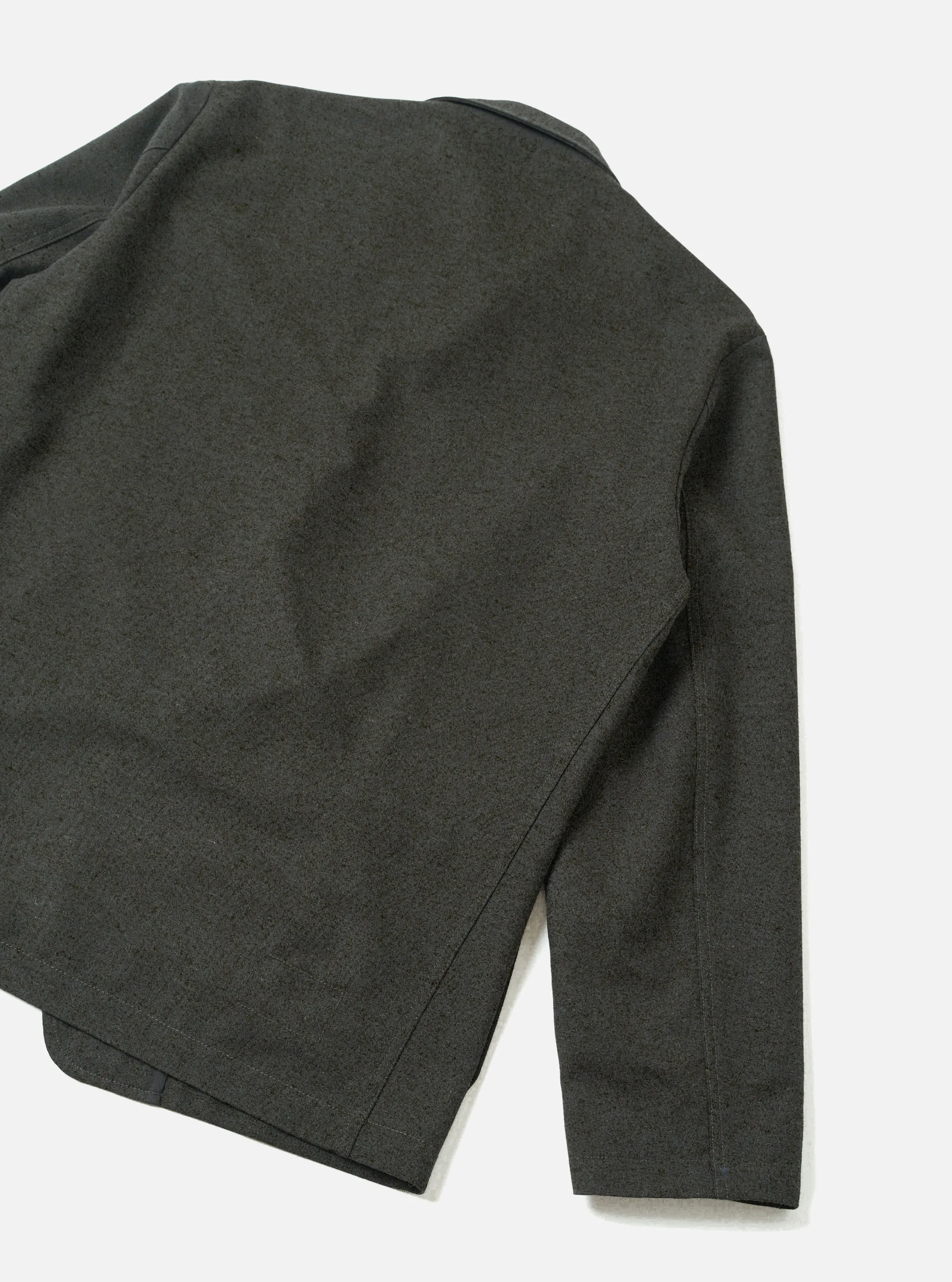 Olive Recycled Italian Tweed Two Button Jacket sold by Universal Works product image thumbnail 3