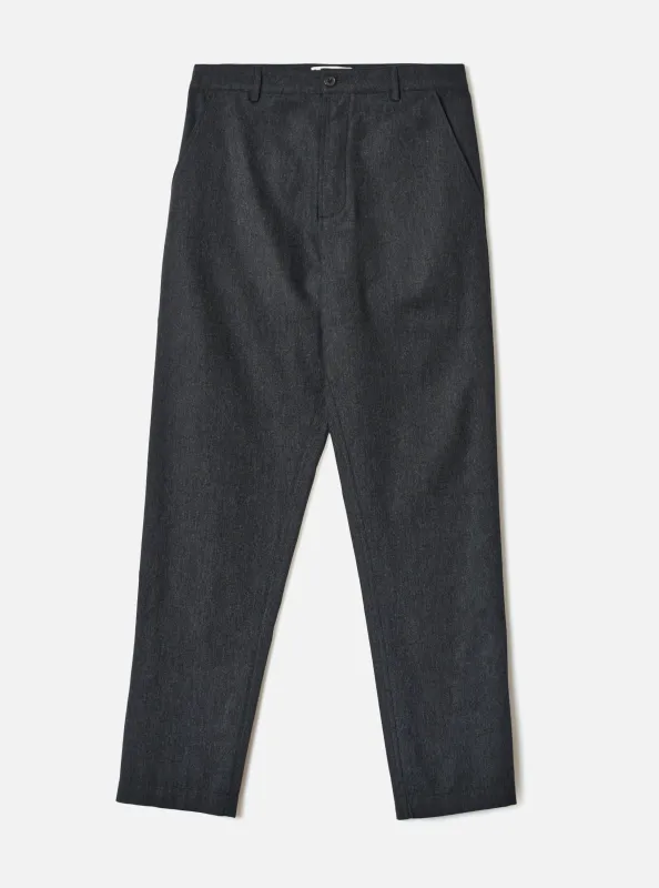 Charcoal Recycled Italian Tweed Military Chino made by Universal Works
