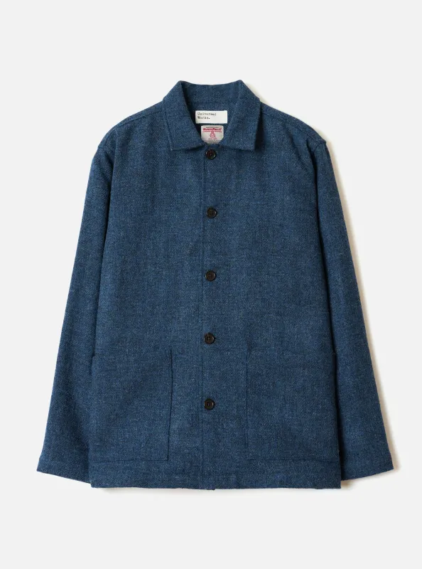 Blue Harris Tweed Easy Jacket made by Universal Works