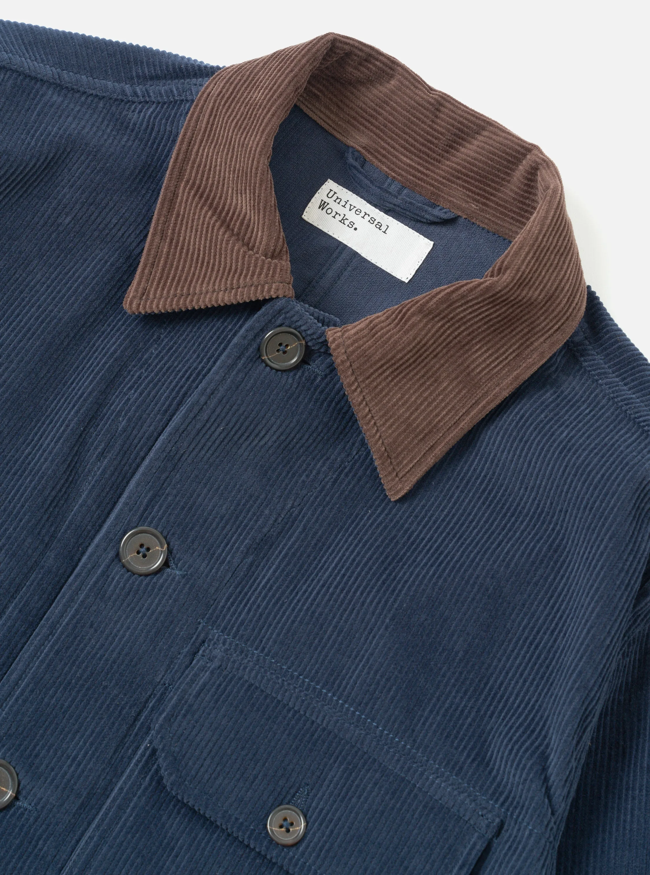 Dark Navy Cord Utility Jacket sold by Universal Works product image thumbnail 4