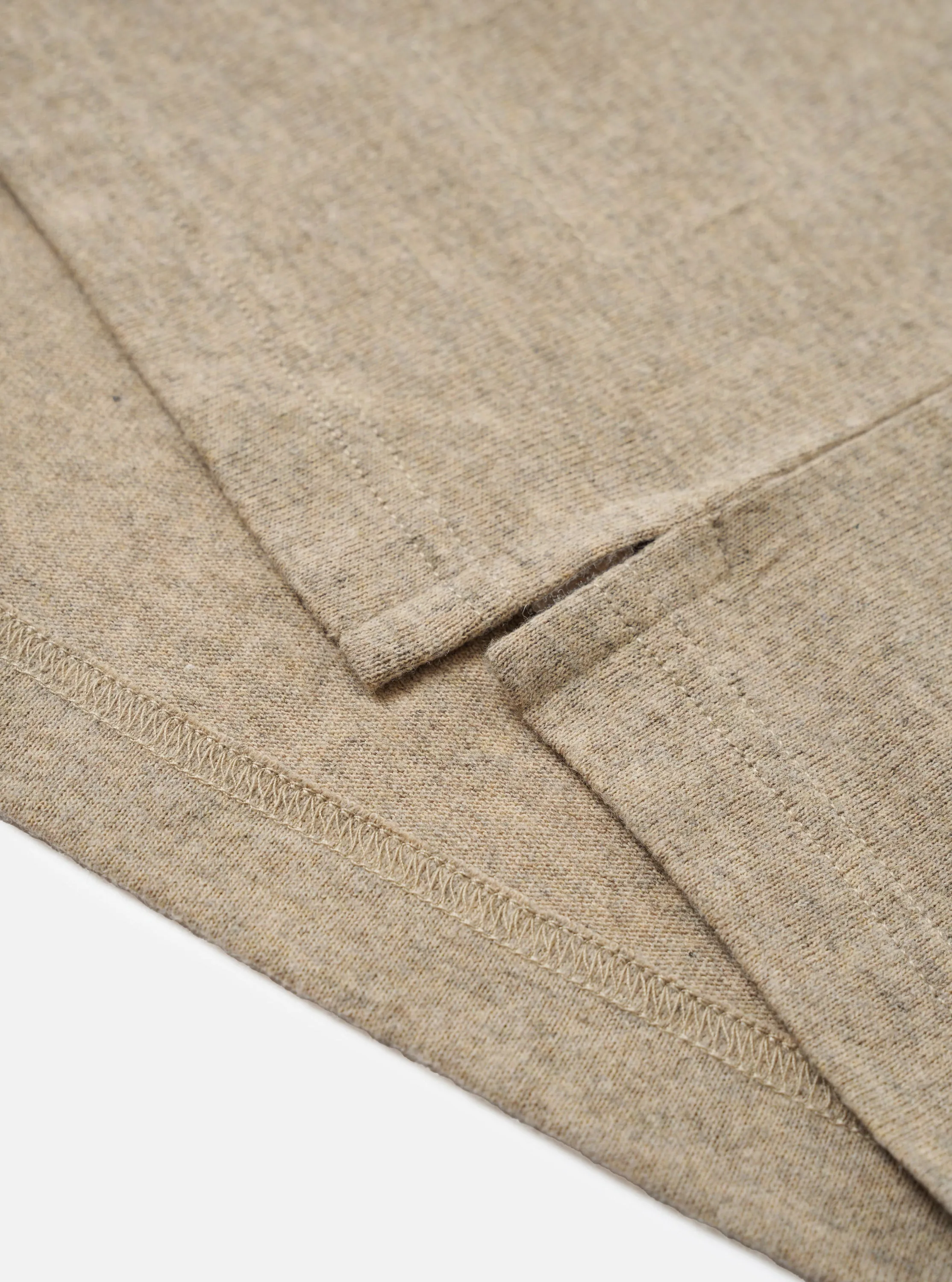 Dark Sand Recycled Wool Mix SJ L/S Pocket Tee sold by Universal Works product image thumbnail 4