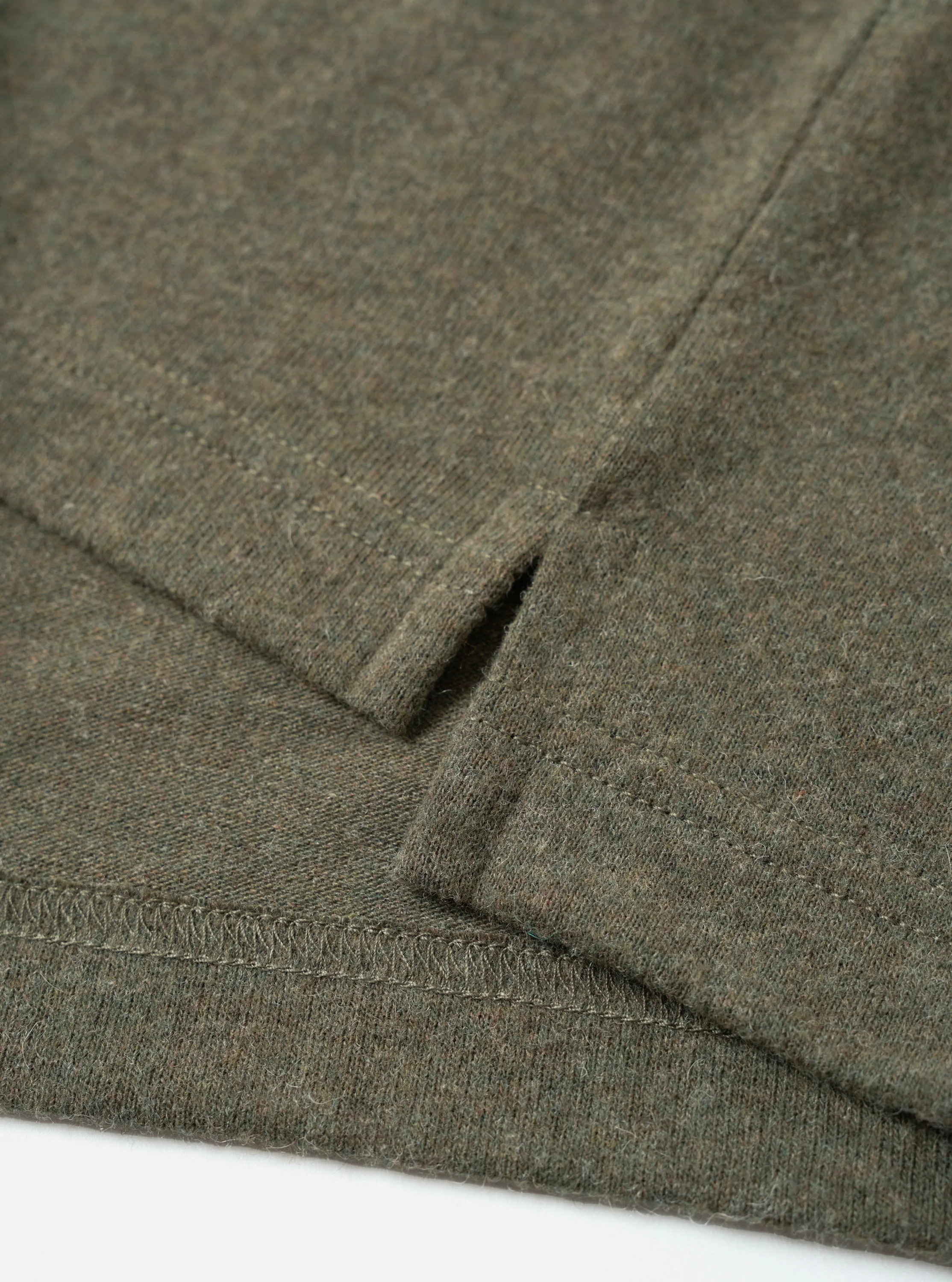 Olive Recycled Wool Mix SJ L/S Pocket Tee sold by Universal Works product image thumbnail 4