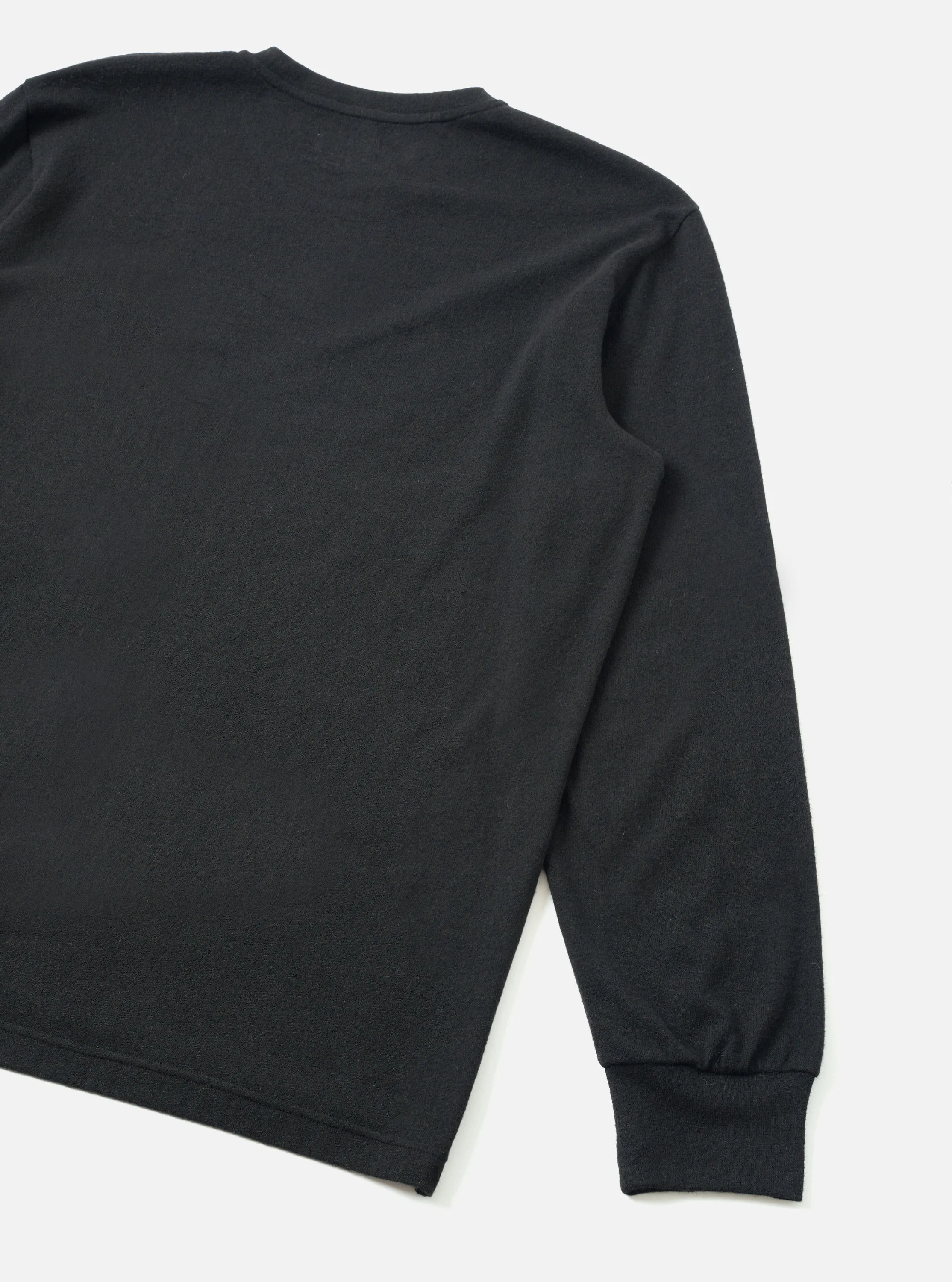 Black Recycled Wool Mix SJ L/S Pocket Tee sold by Universal Works product image thumbnail 3