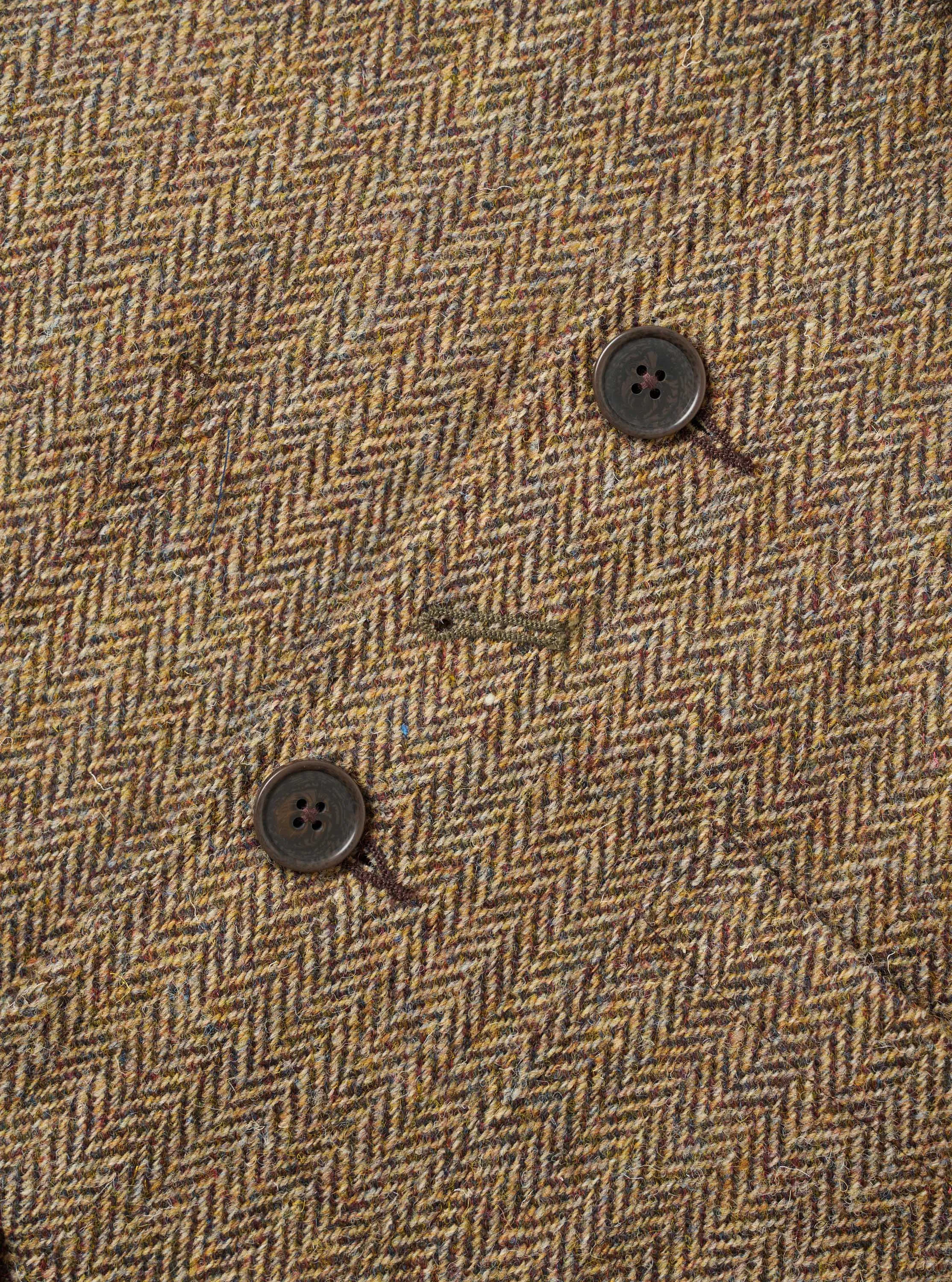 Sand/Brown Harris Tweed OG Bakers Chore Jacket sold by Universal Works product image thumbnail 3