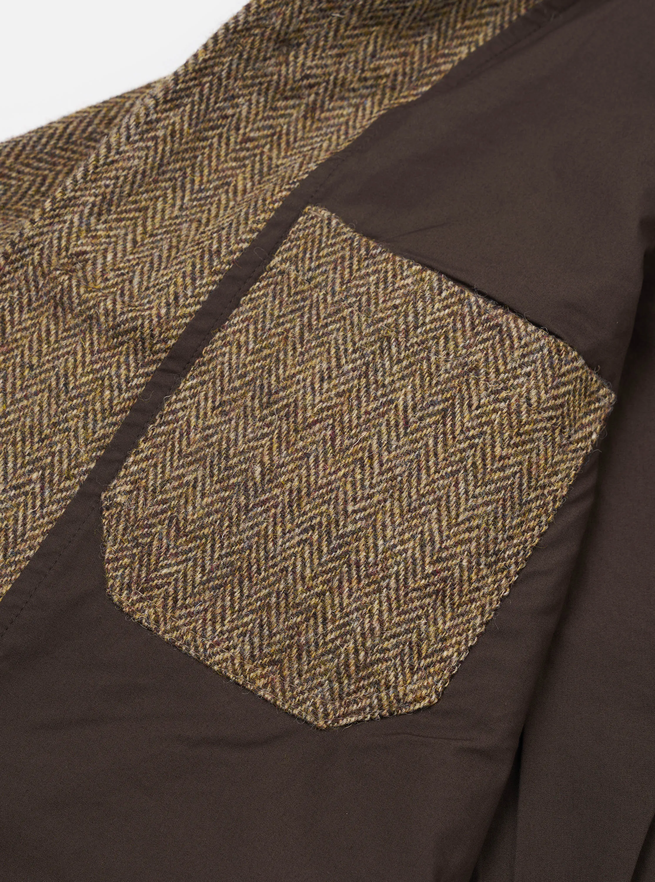 Sand/Brown Harris Tweed OG Bakers Chore Jacket sold by Universal Works product image thumbnail 5