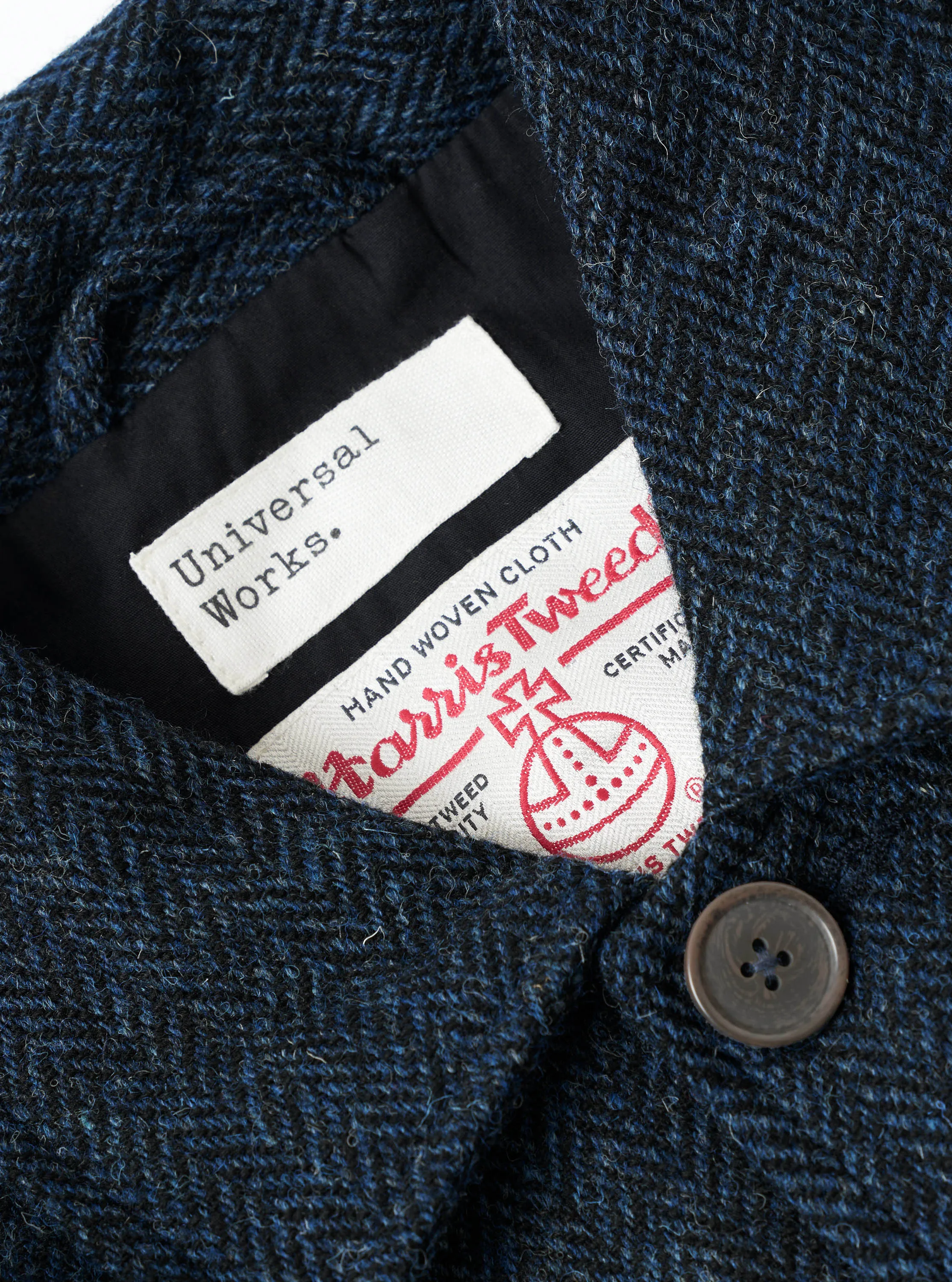 Blue/Black Harris Tweed OG Bakers Chore Jacket sold by Universal Works product image thumbnail 5