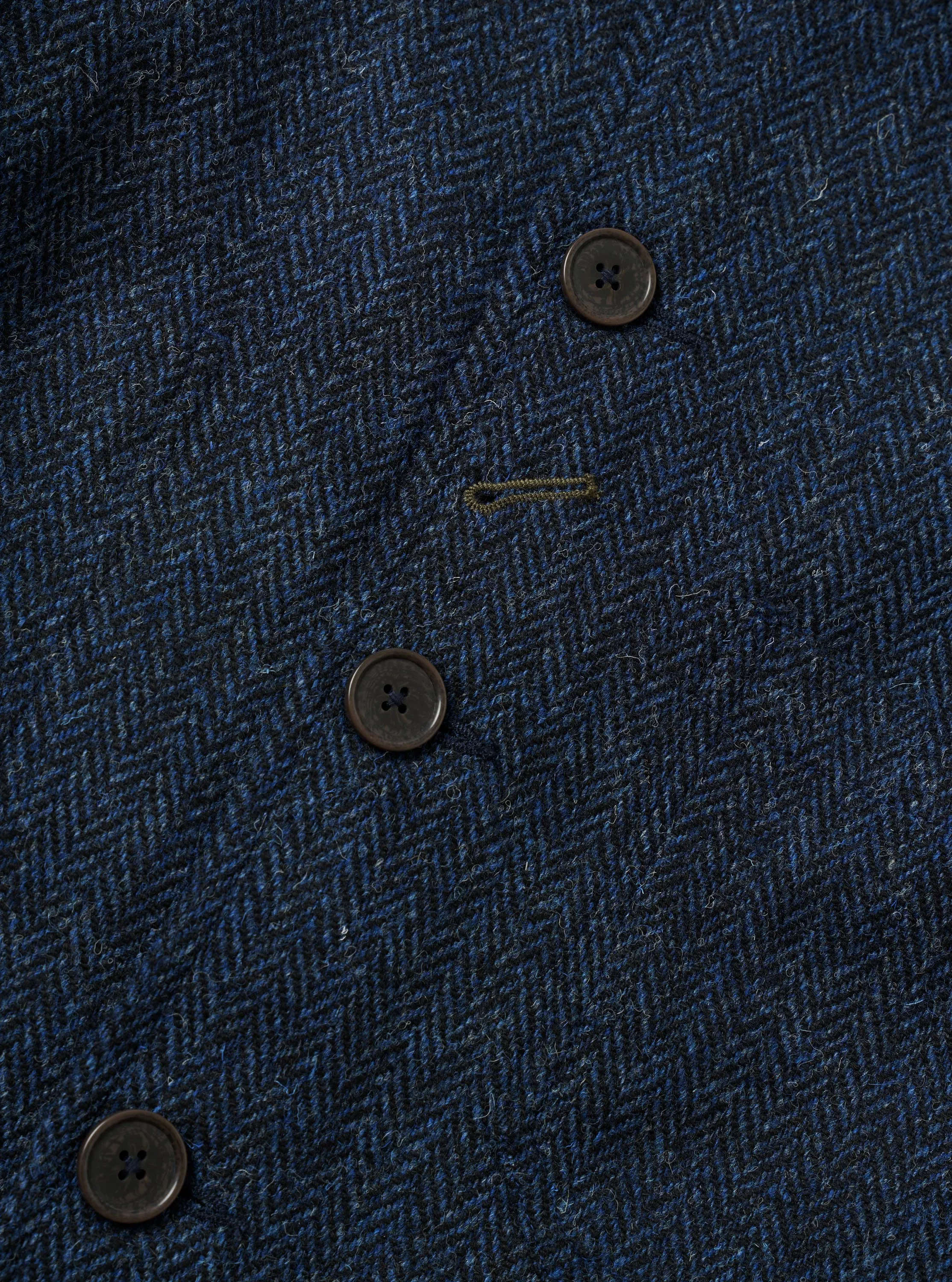 Blue/Black Harris Tweed OG Bakers Chore Jacket sold by Universal Works product image thumbnail 4