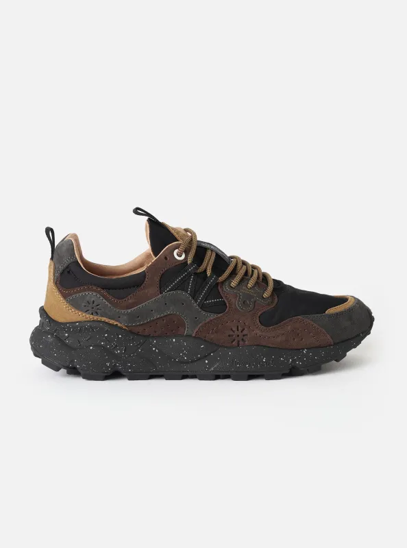 Flower Mountain Dark Grey/Black/Dark Brown Suede/Nylon Yamano 3 Man made by Flower Mountain