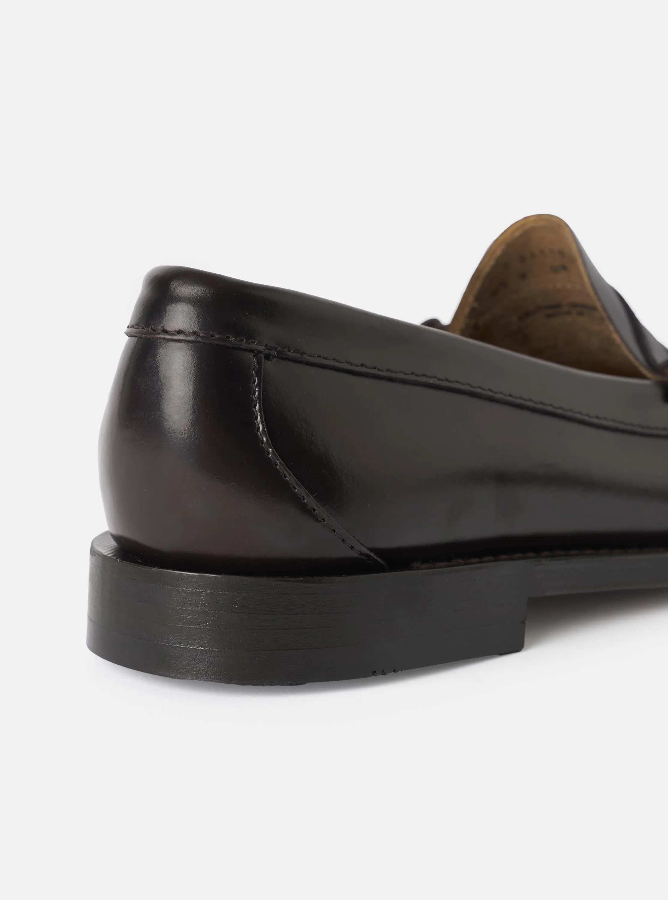 G.H.Bass Chocolate Leather Weejuns Heritage Larson Moc Penny Loafer sold by Universal Works product image thumbnail 4