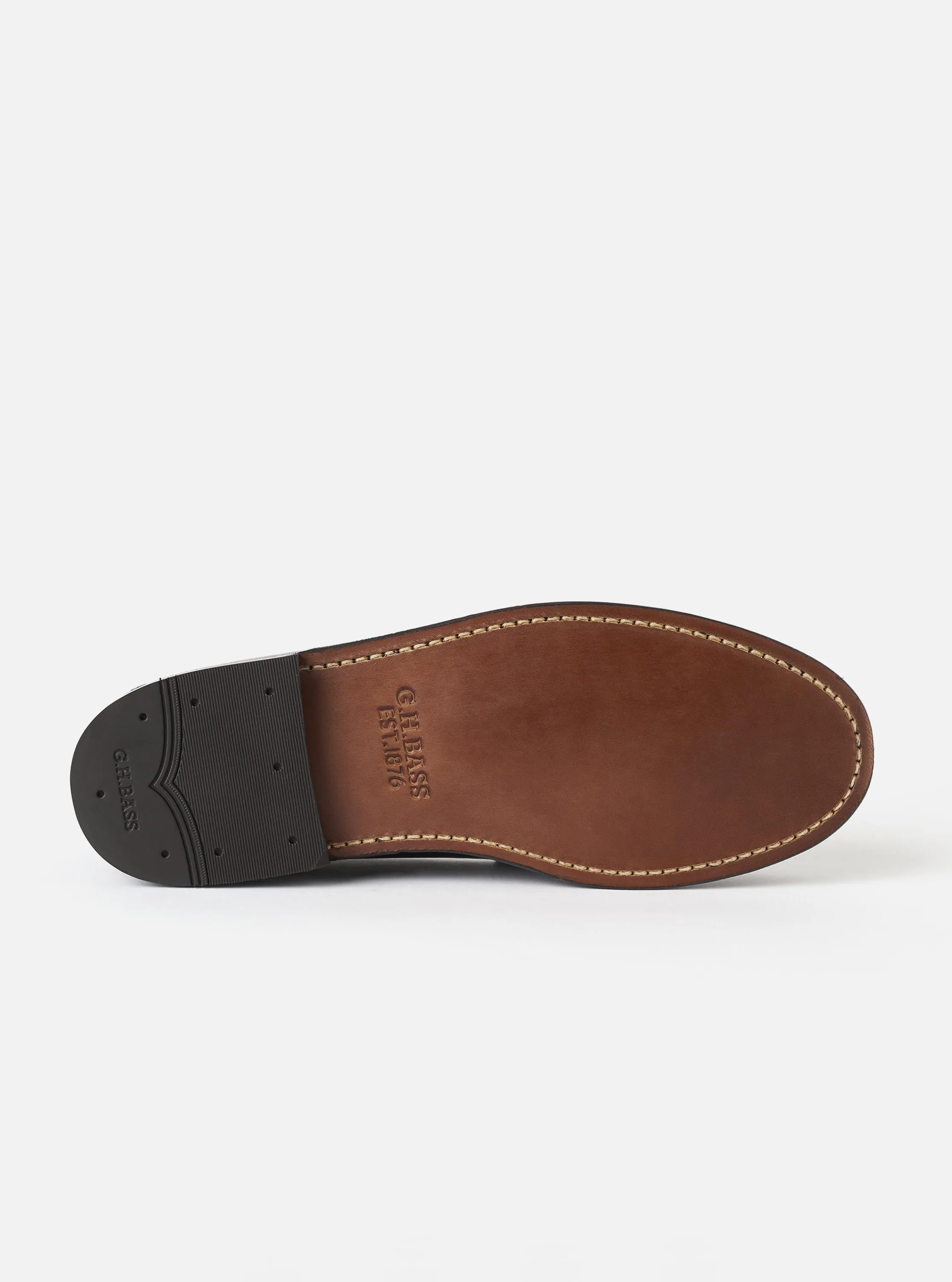 G.H.Bass Chocolate Leather Weejuns Heritage Larson Moc Penny Loafer sold by Universal Works product image thumbnail 5