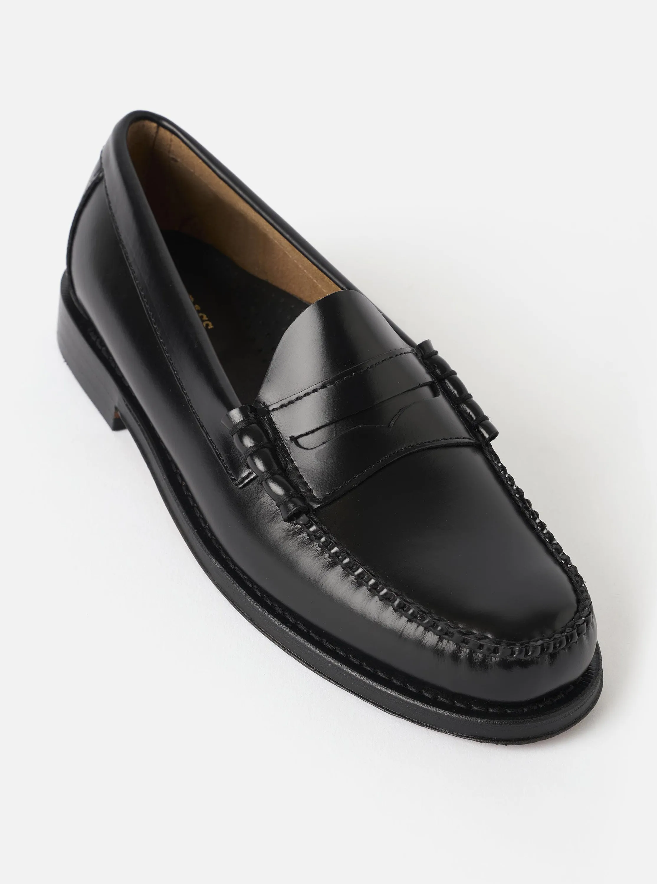 G.H.Bass Black Leather Weejuns Heritage Larson Moc Penny Loafer sold by Universal Works product image thumbnail 2