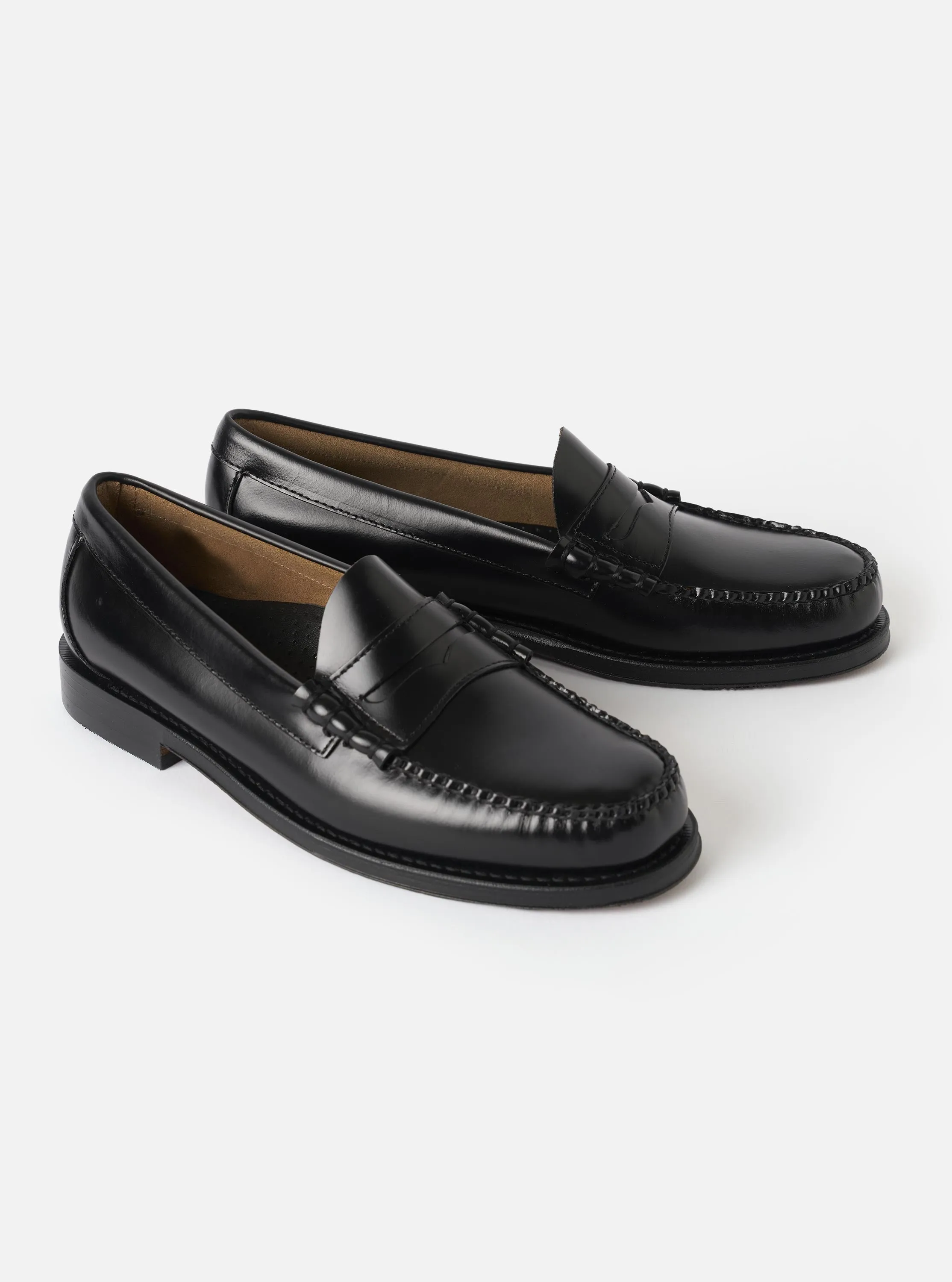 G.H.Bass Black Leather Weejuns Heritage Larson Moc Penny Loafer sold by Universal Works product image thumbnail 3