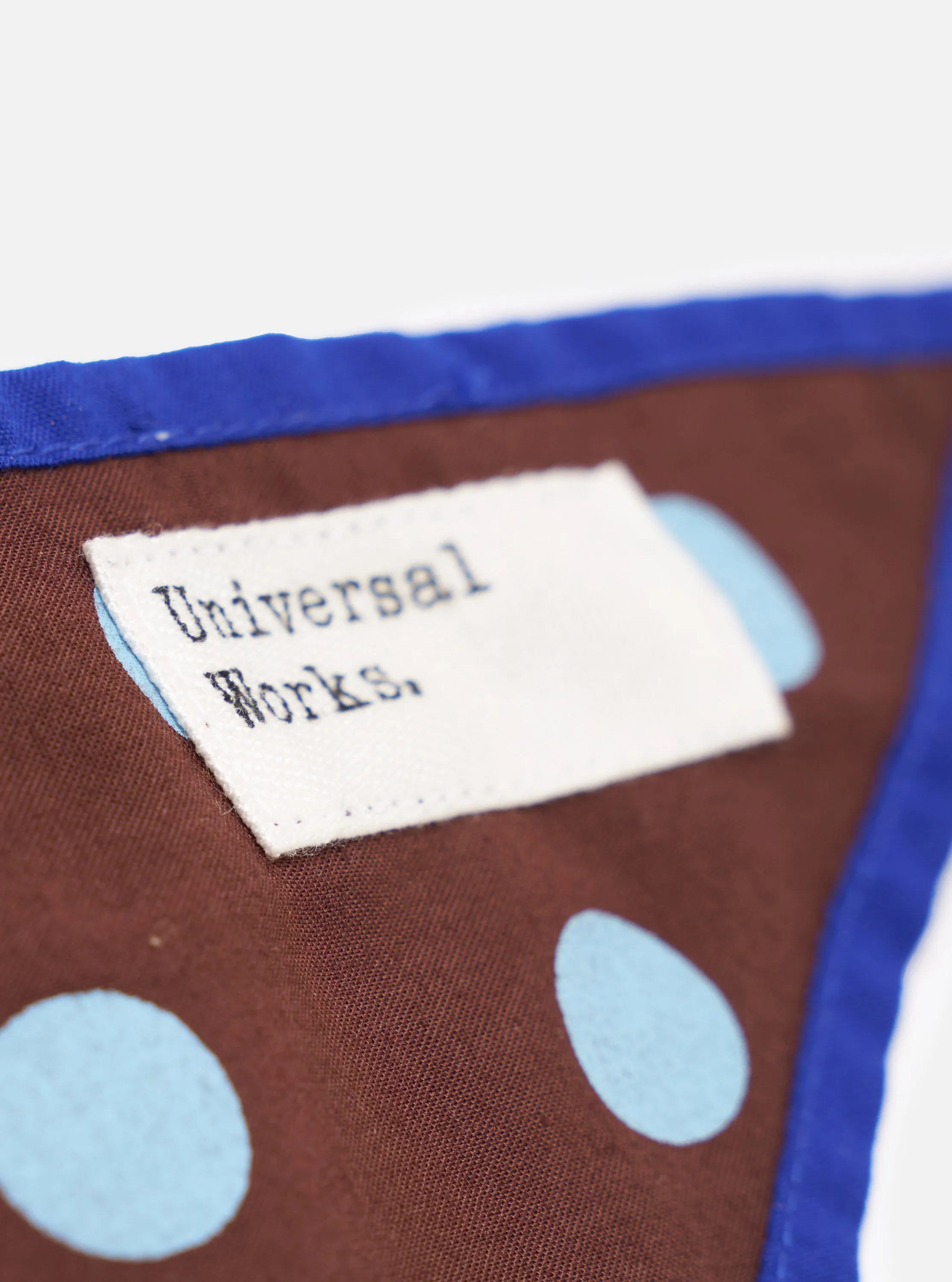 Brown Bold Dot Print Rayon Scout Scarf sold by Universal Works product image thumbnail 3