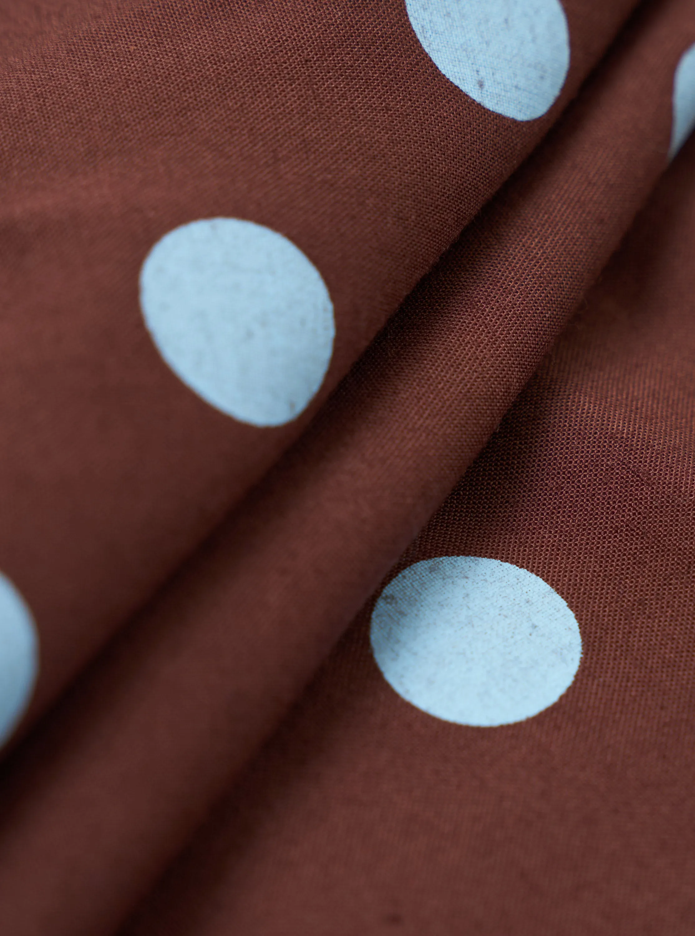 Brown Bold Dot Print Rayon Scout Scarf sold by Universal Works product image thumbnail 2