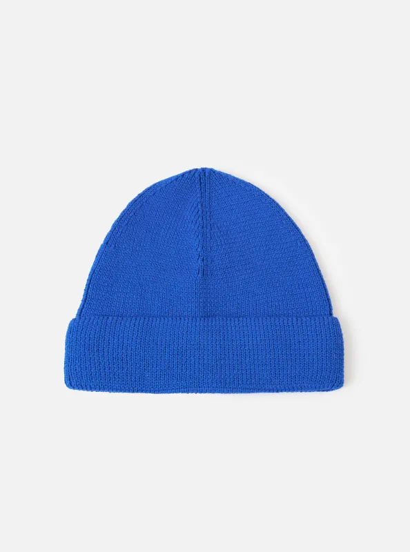 Blue Merino Knit Watch Cap made by Universal Works