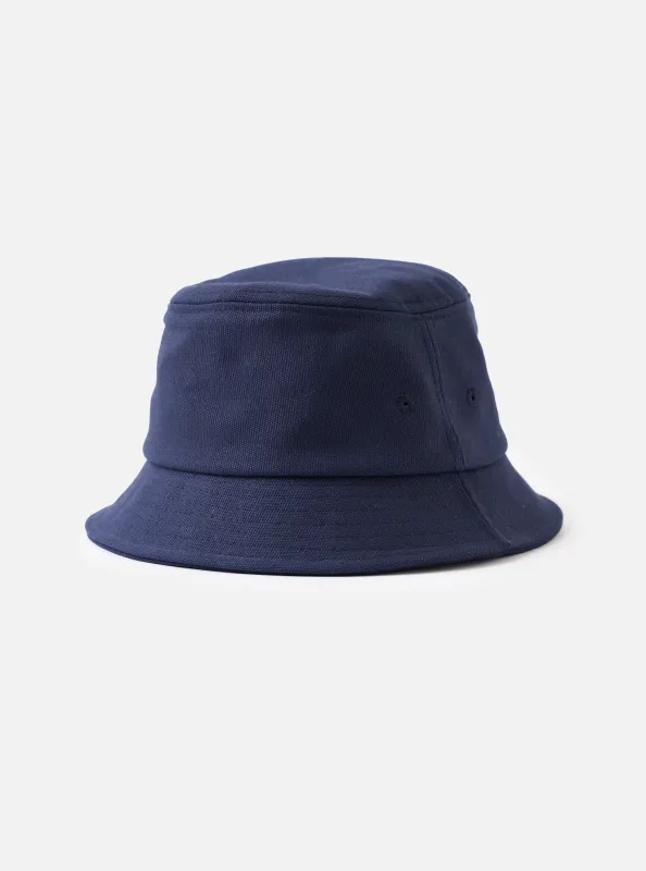 Navy Canvas Lewis Hat made by Universal Works