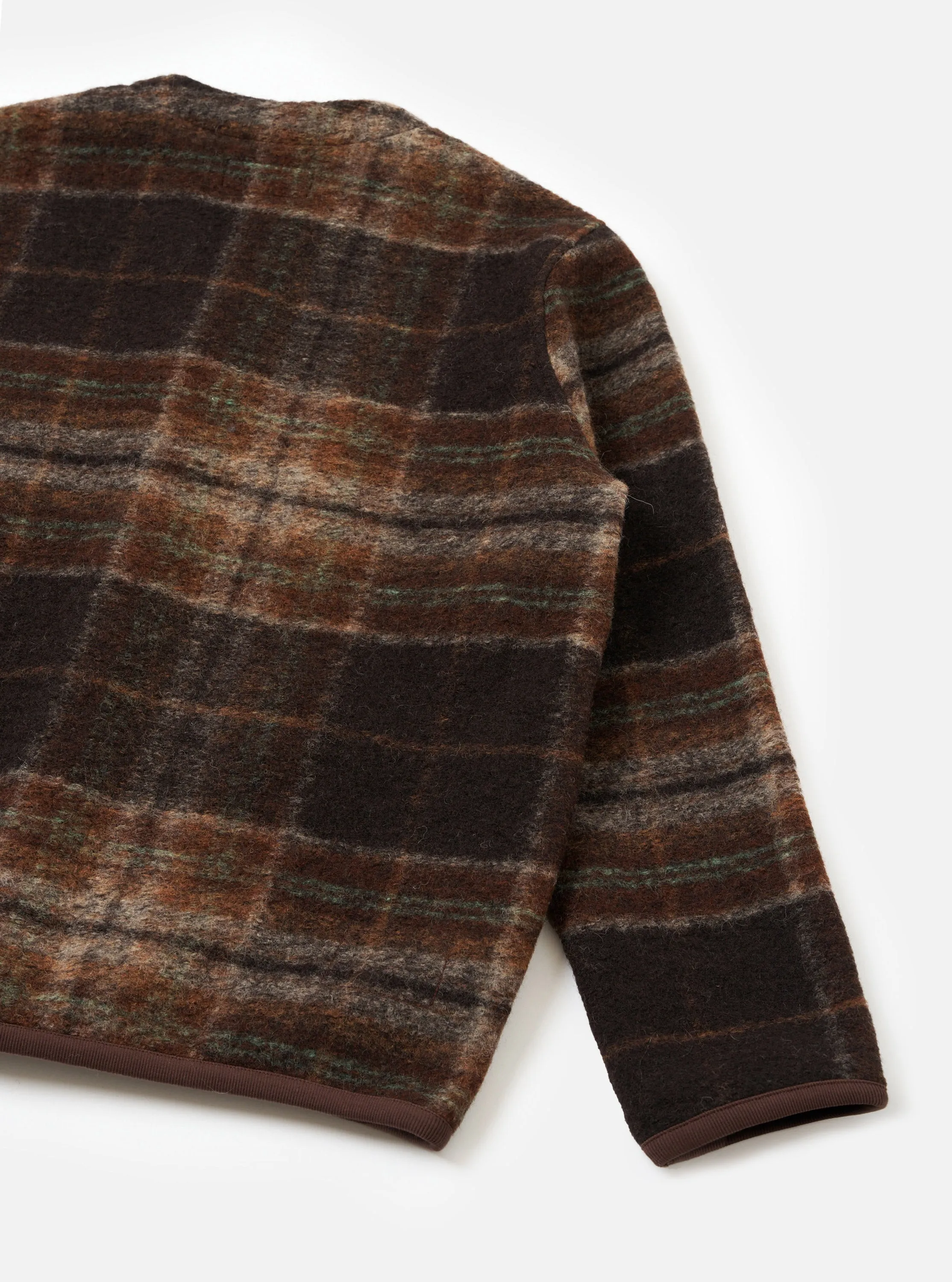 Brown Pino Wool Fleece Cardigan sold by Universal Works product image thumbnail 5