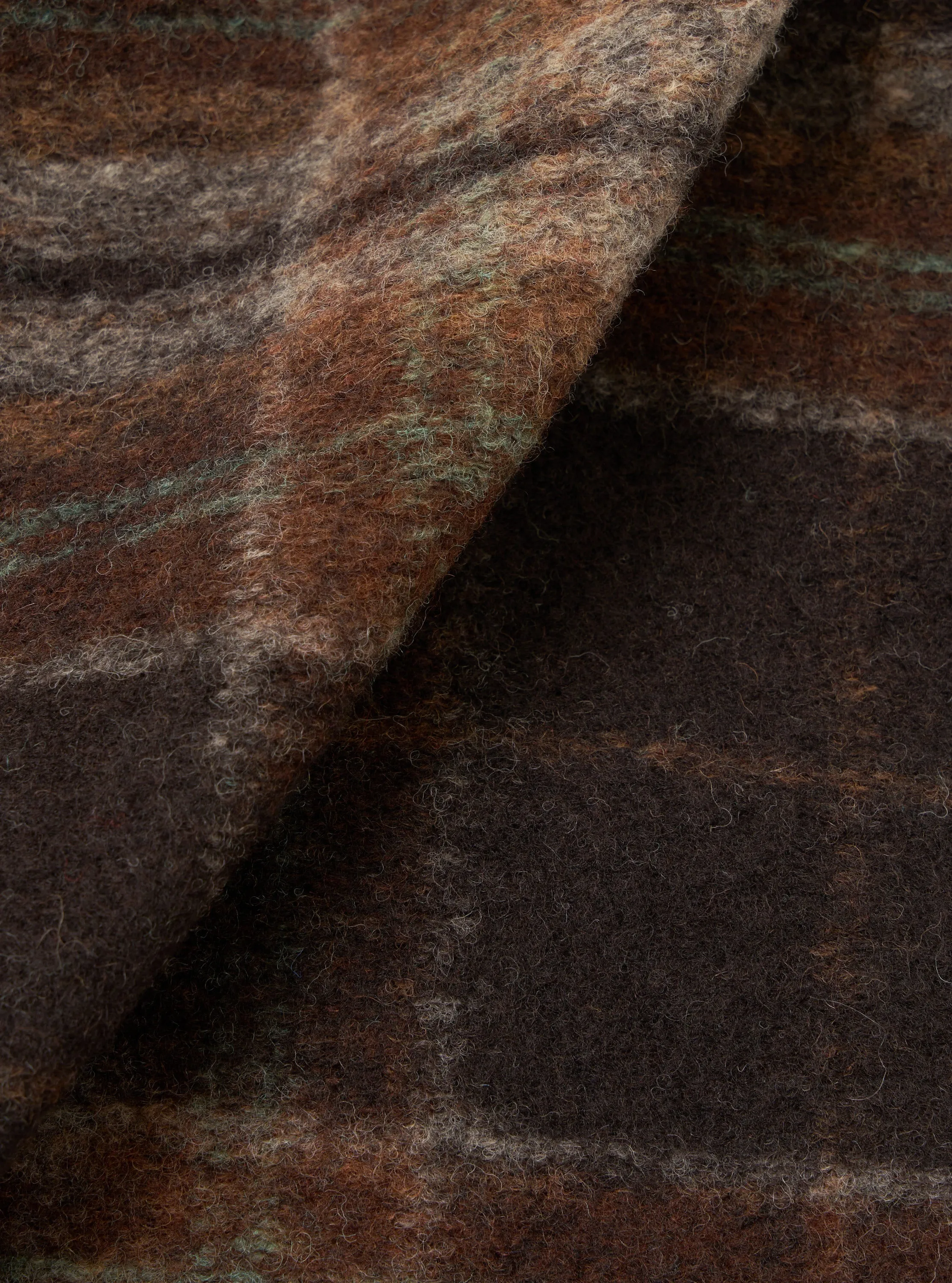 Brown Pino Wool Fleece Cardigan sold by Universal Works product image thumbnail 4