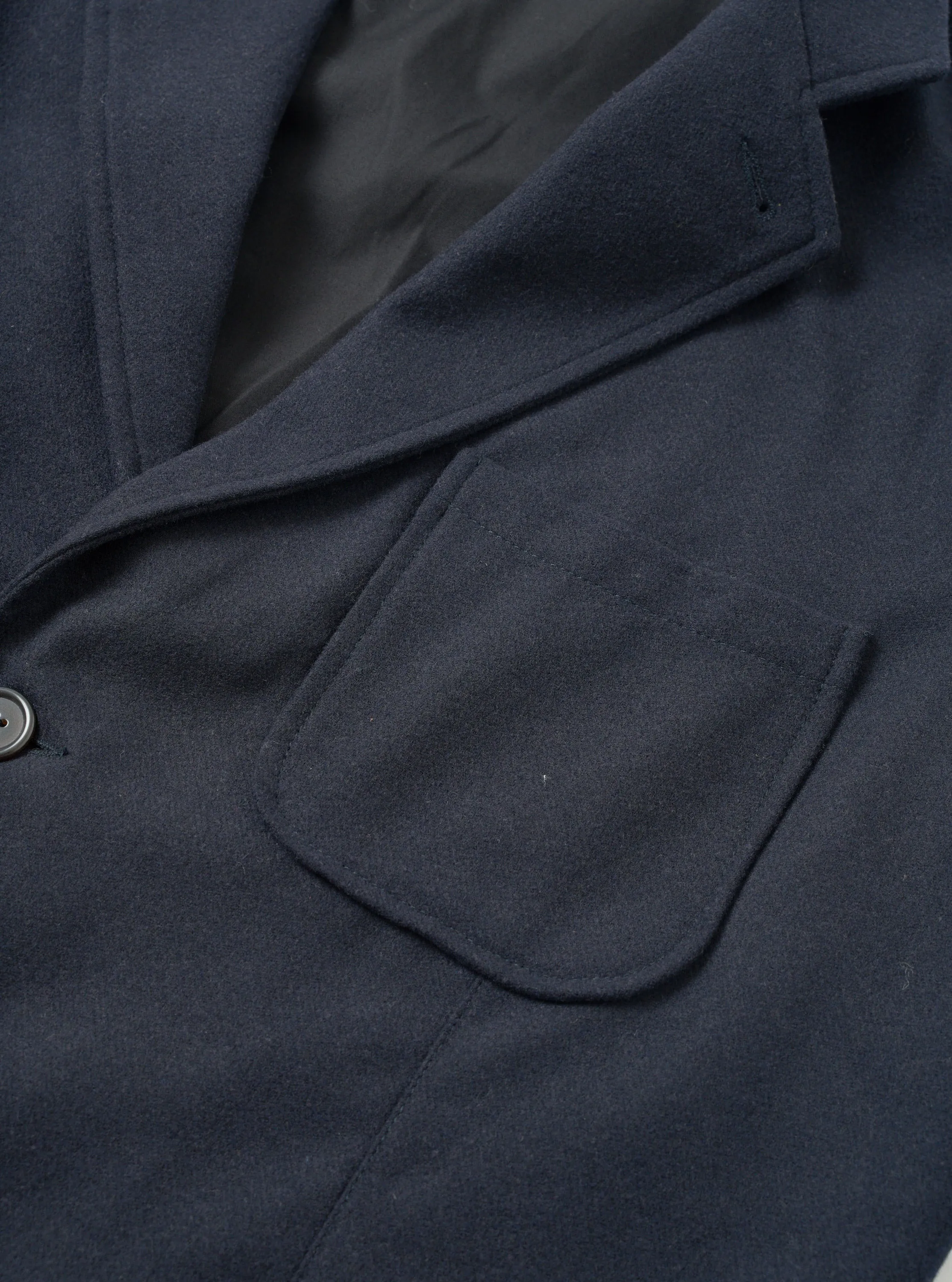 Dark Navy Dublin Wool Mix Two Button Jacket sold by Universal Works product image thumbnail 4