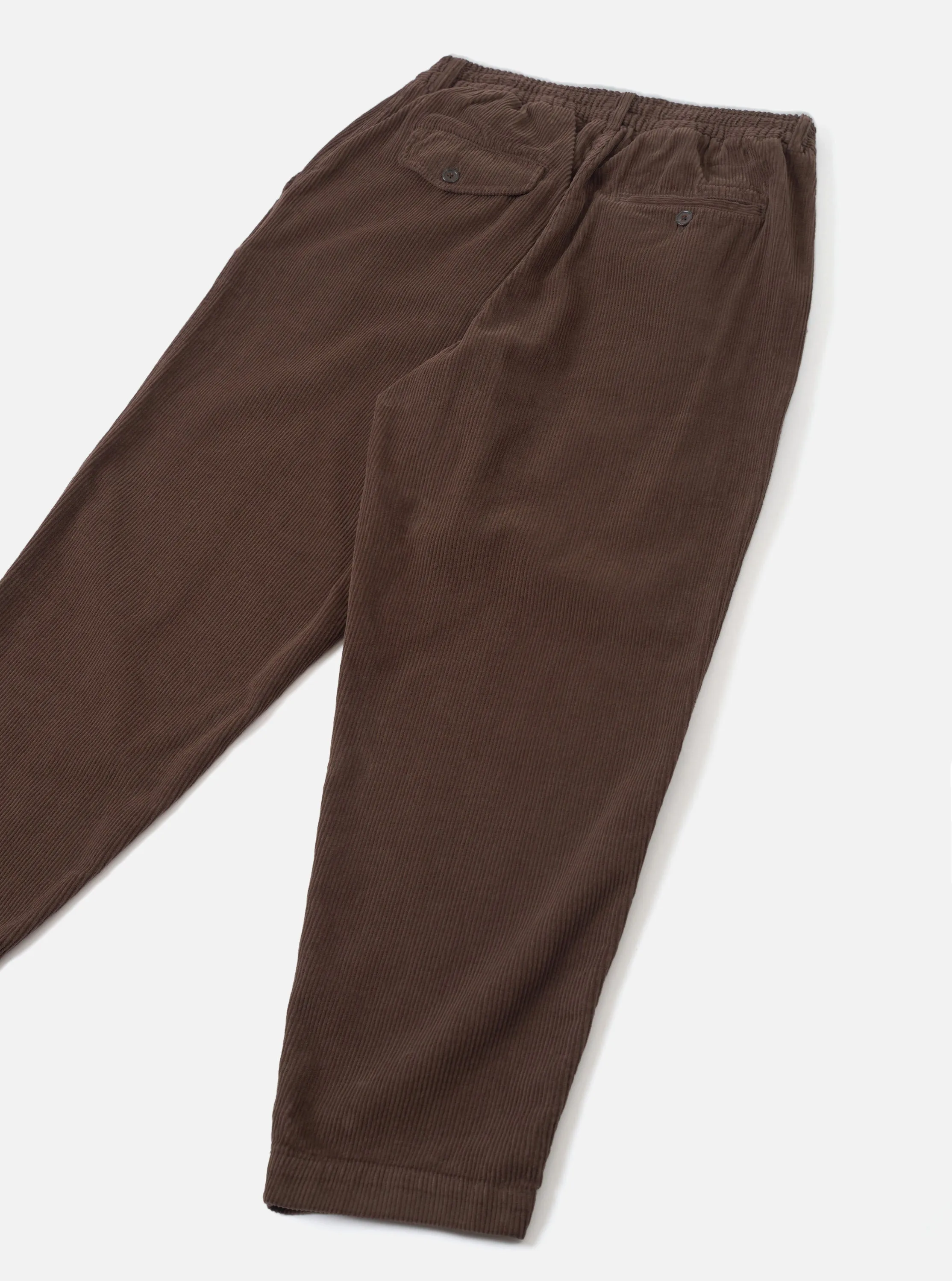 Cacao Cord Pleated Track Pant sold by Universal Works product image thumbnail 3