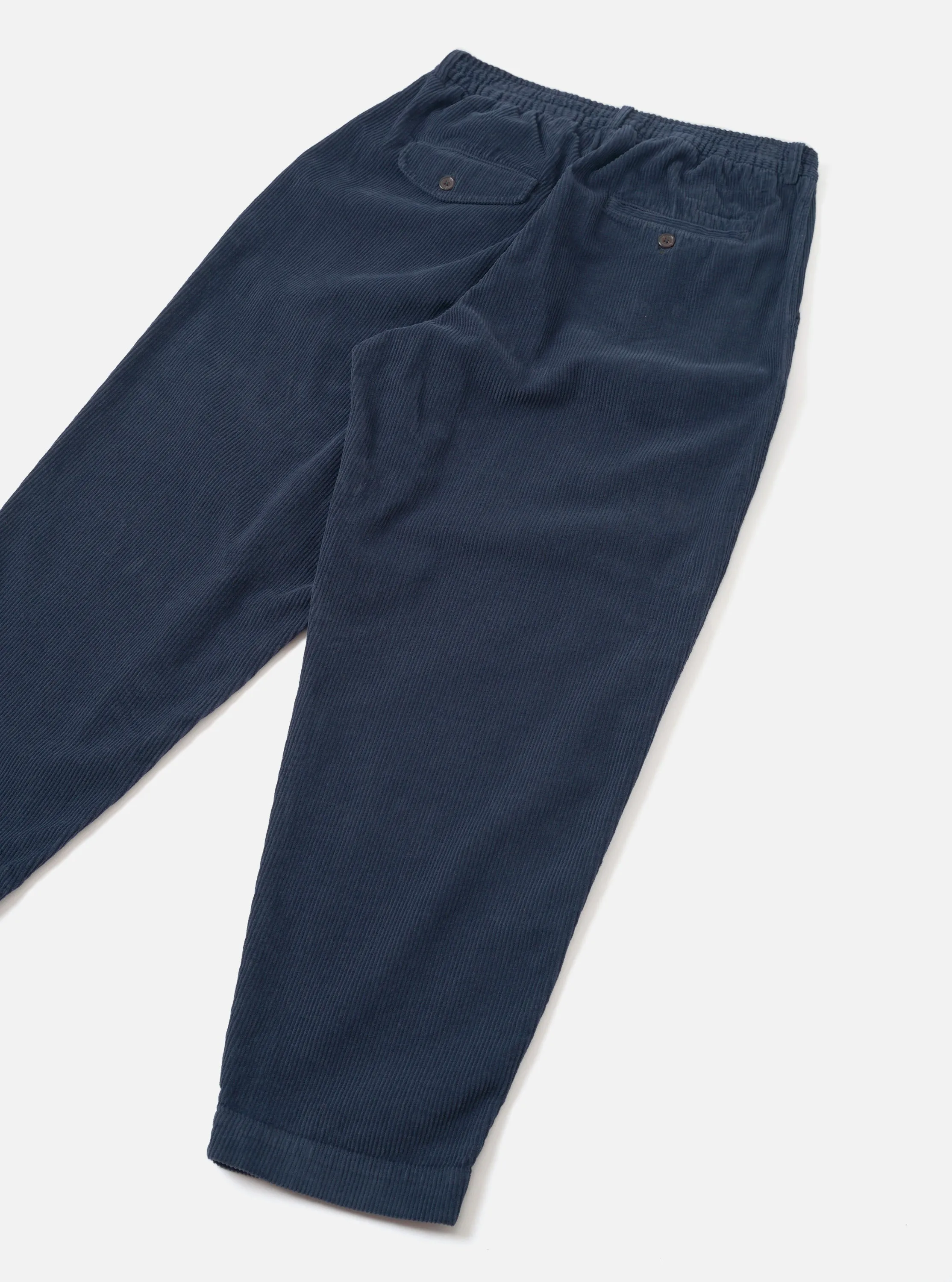 Dark Navy Cord Pleated Track Pant sold by Universal Works product image thumbnail 3