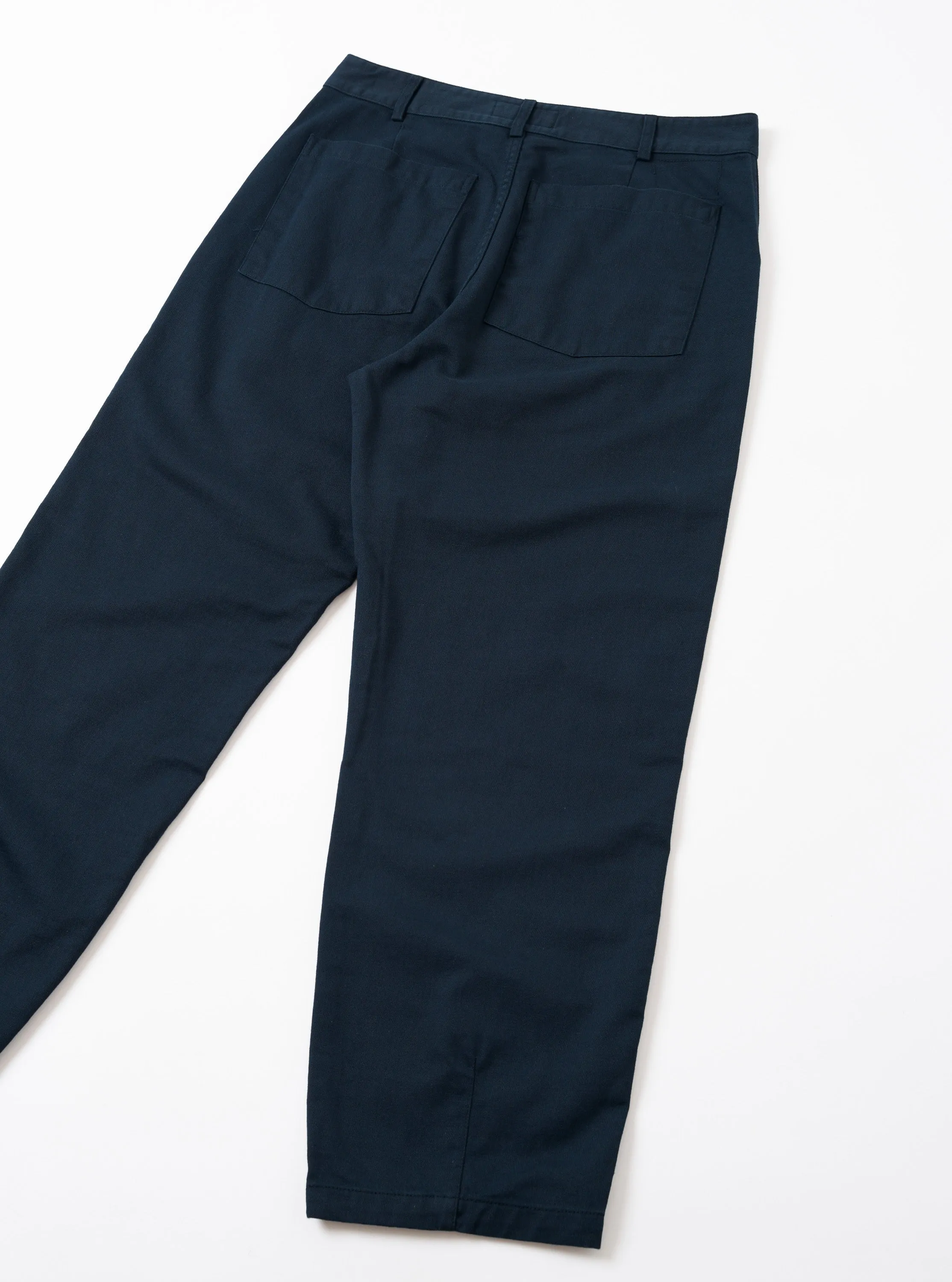 Navy Slub Sateen Utility Pant sold by Universal Works product image thumbnail 3