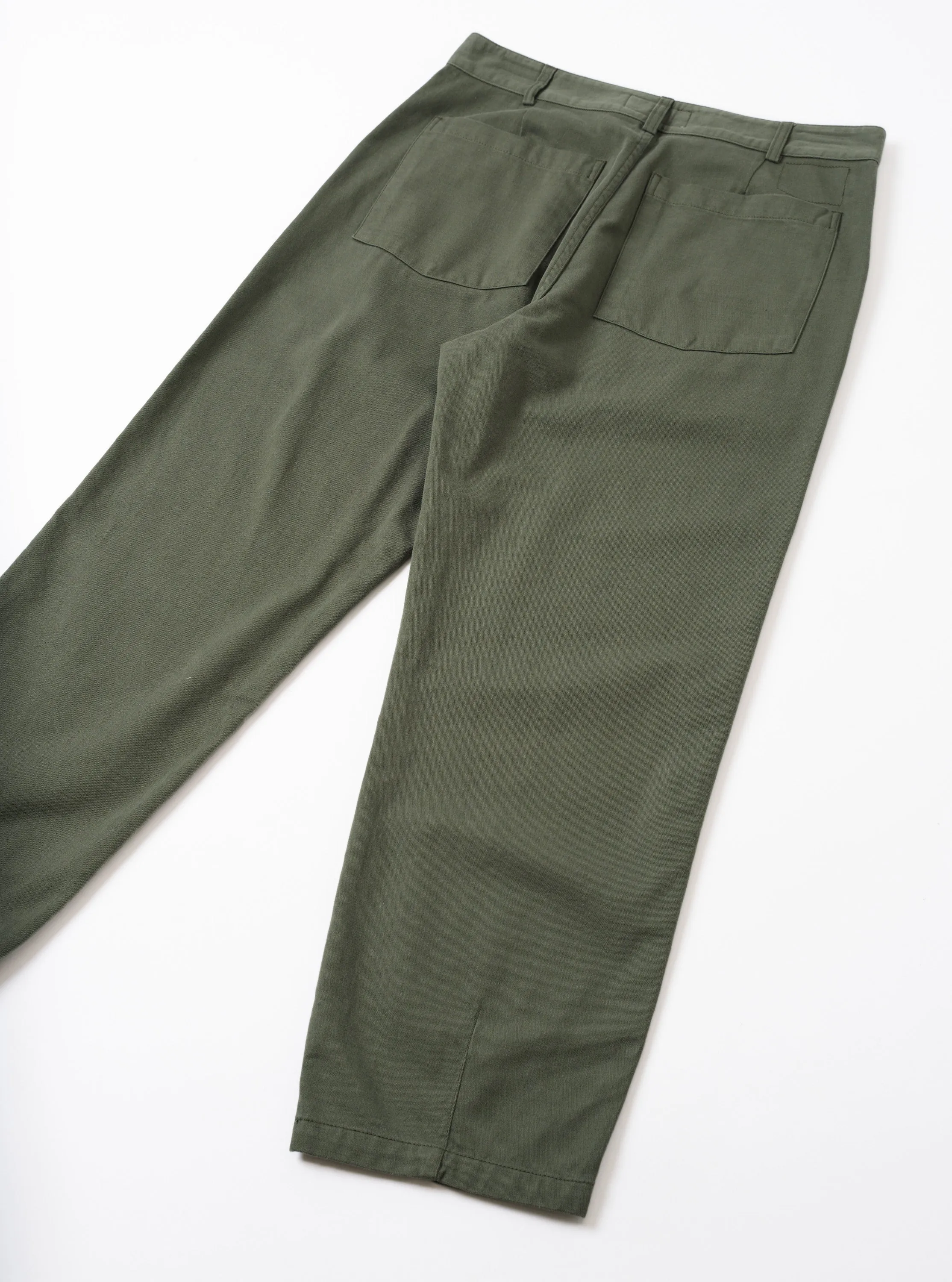 Olive Slub Sateen Utility Pant sold by Universal Works product image thumbnail 3
