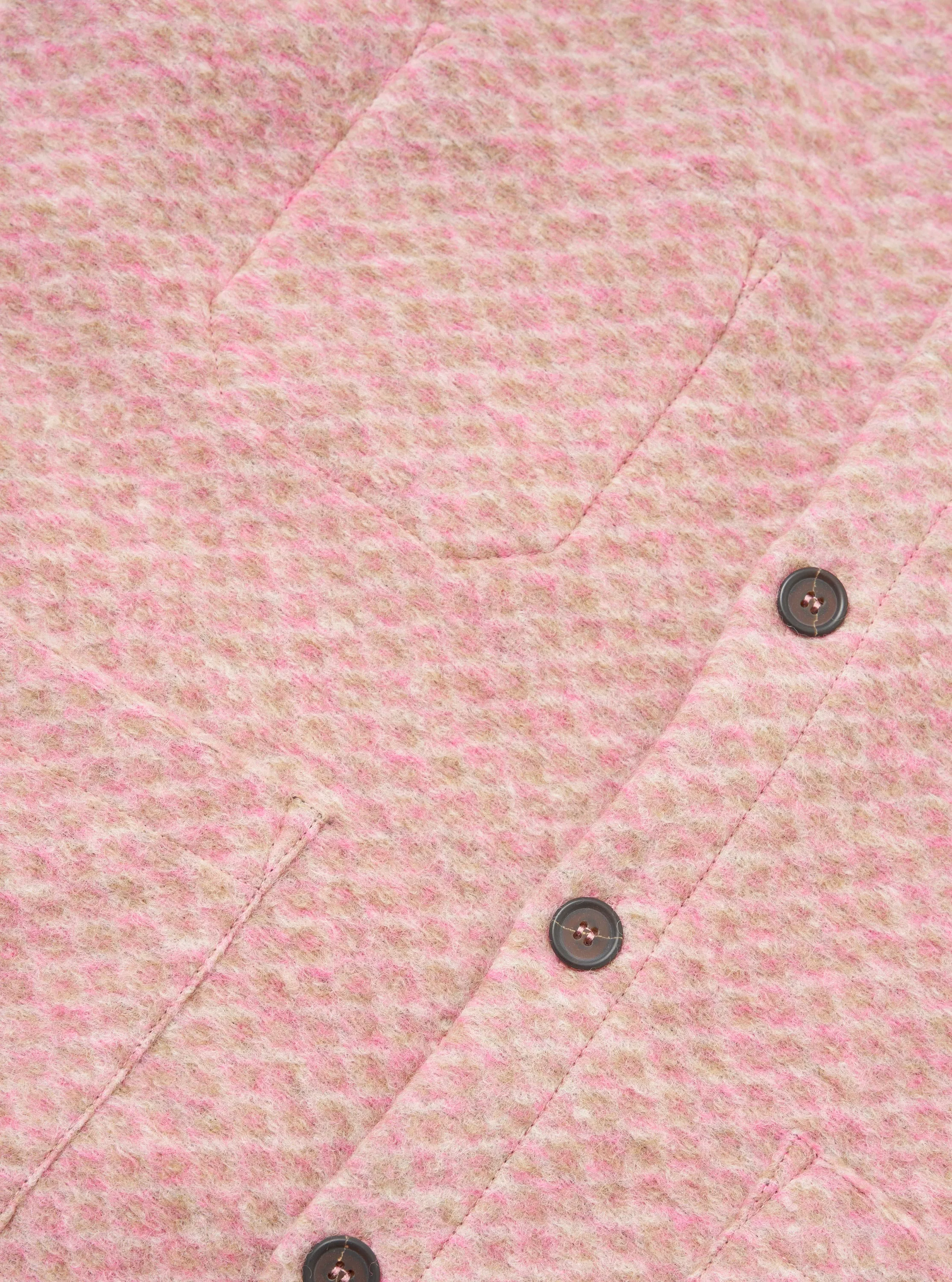Pink Diamond Fleece Cardigan sold by Universal Works product image thumbnail 4