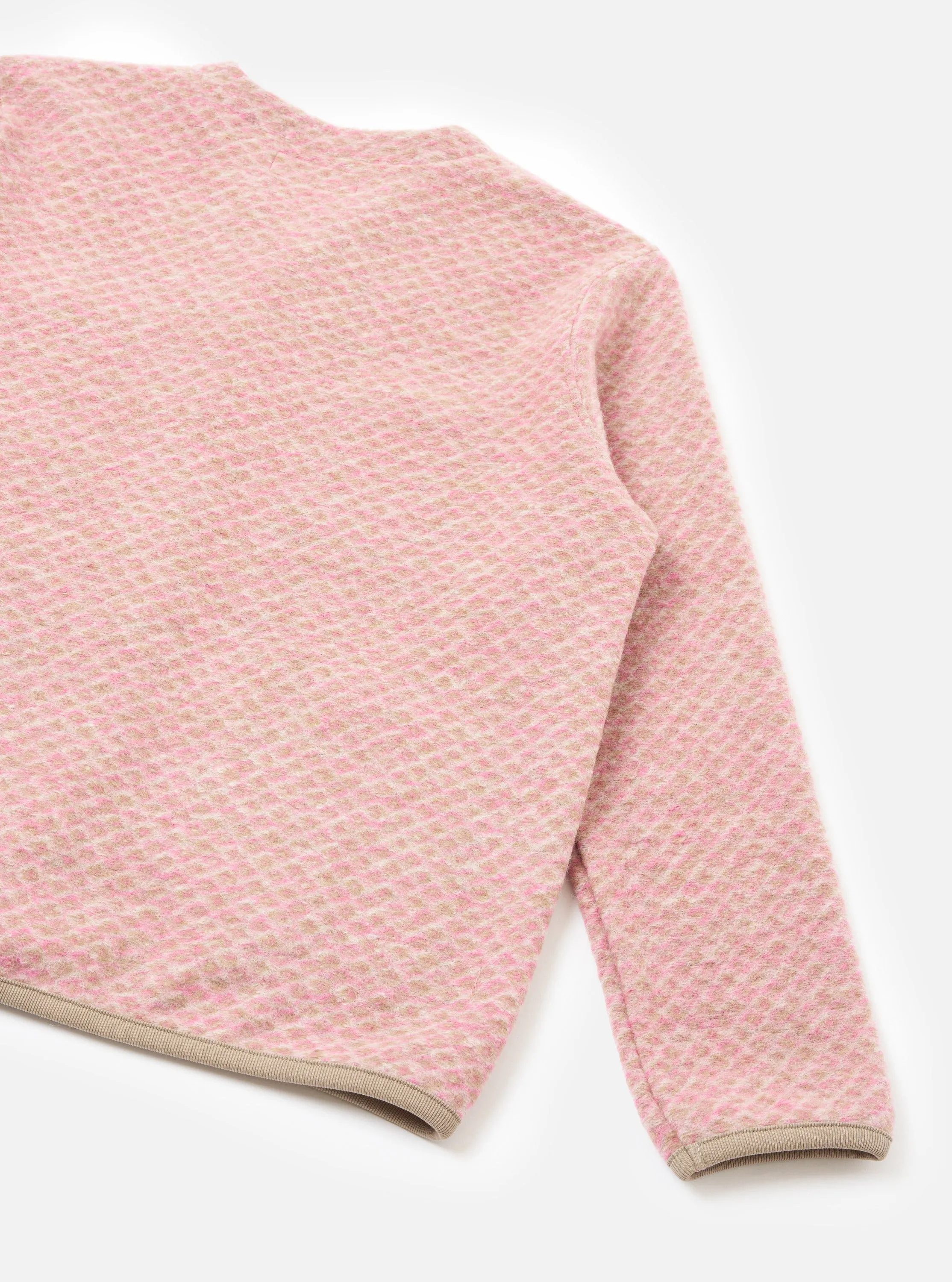 Pink Diamond Fleece Cardigan sold by Universal Works product image thumbnail 3