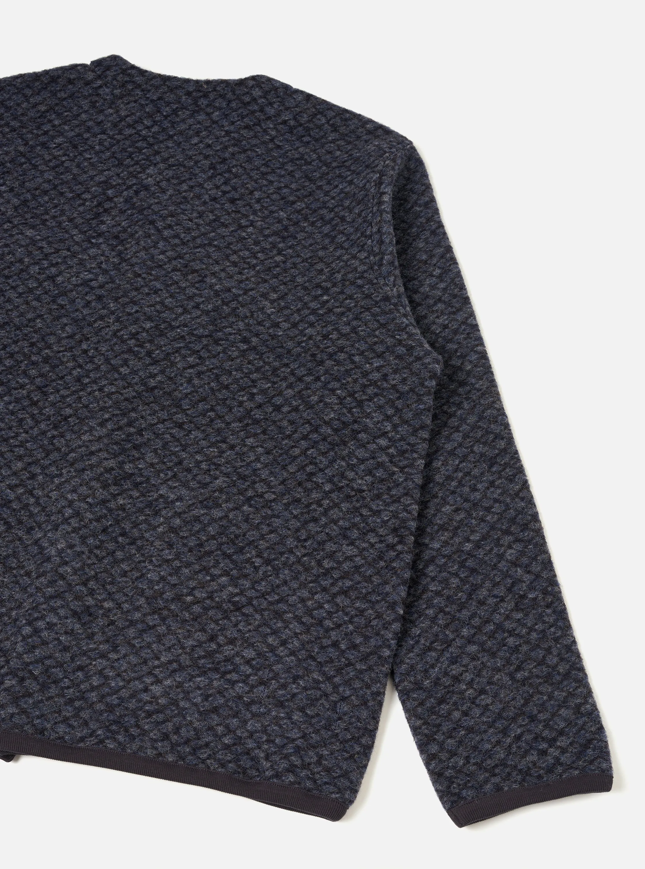 Charcoal Diamond Fleece Cardigan sold by Universal Works product image thumbnail 3